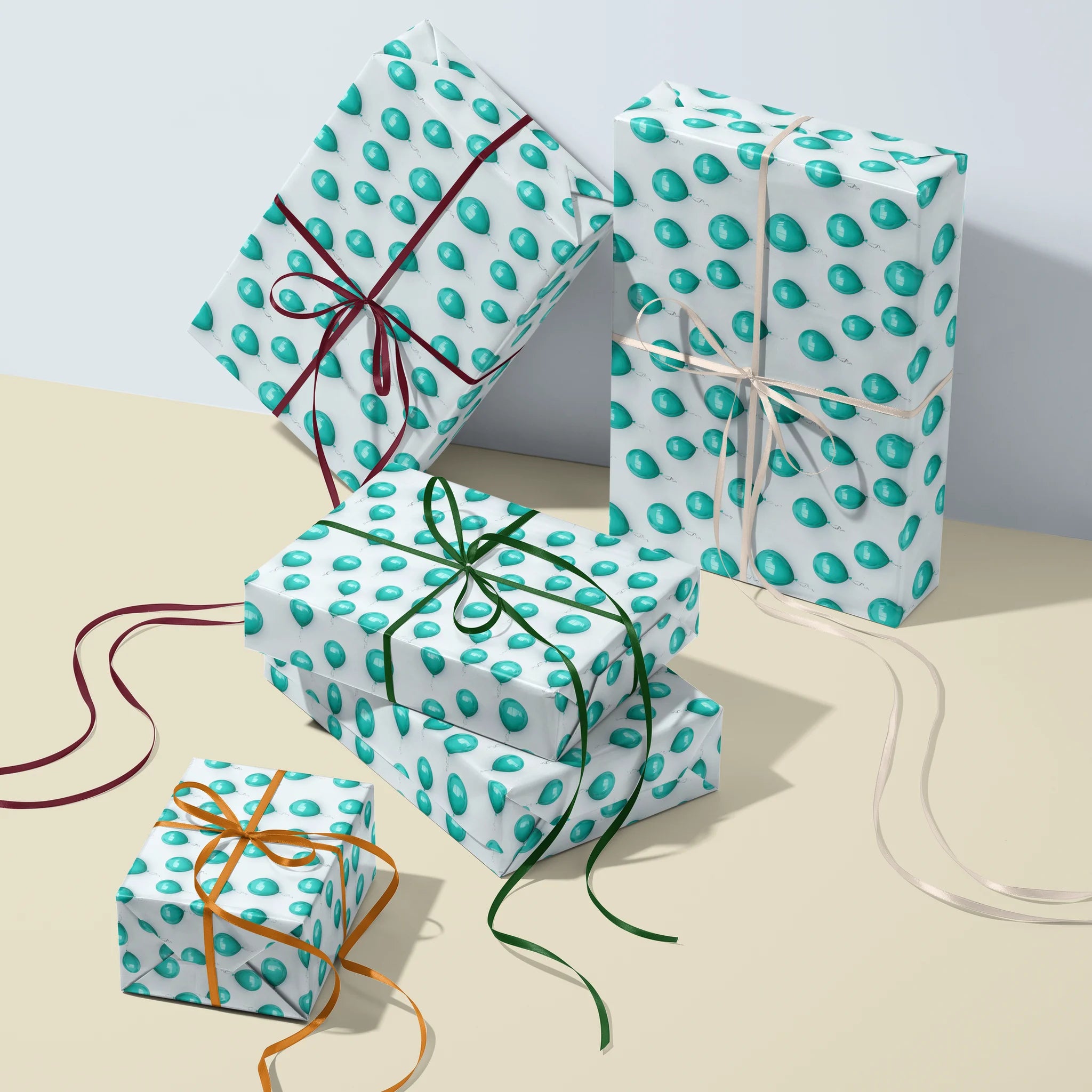 Balloons On Repeat Gift Wrapping Paper