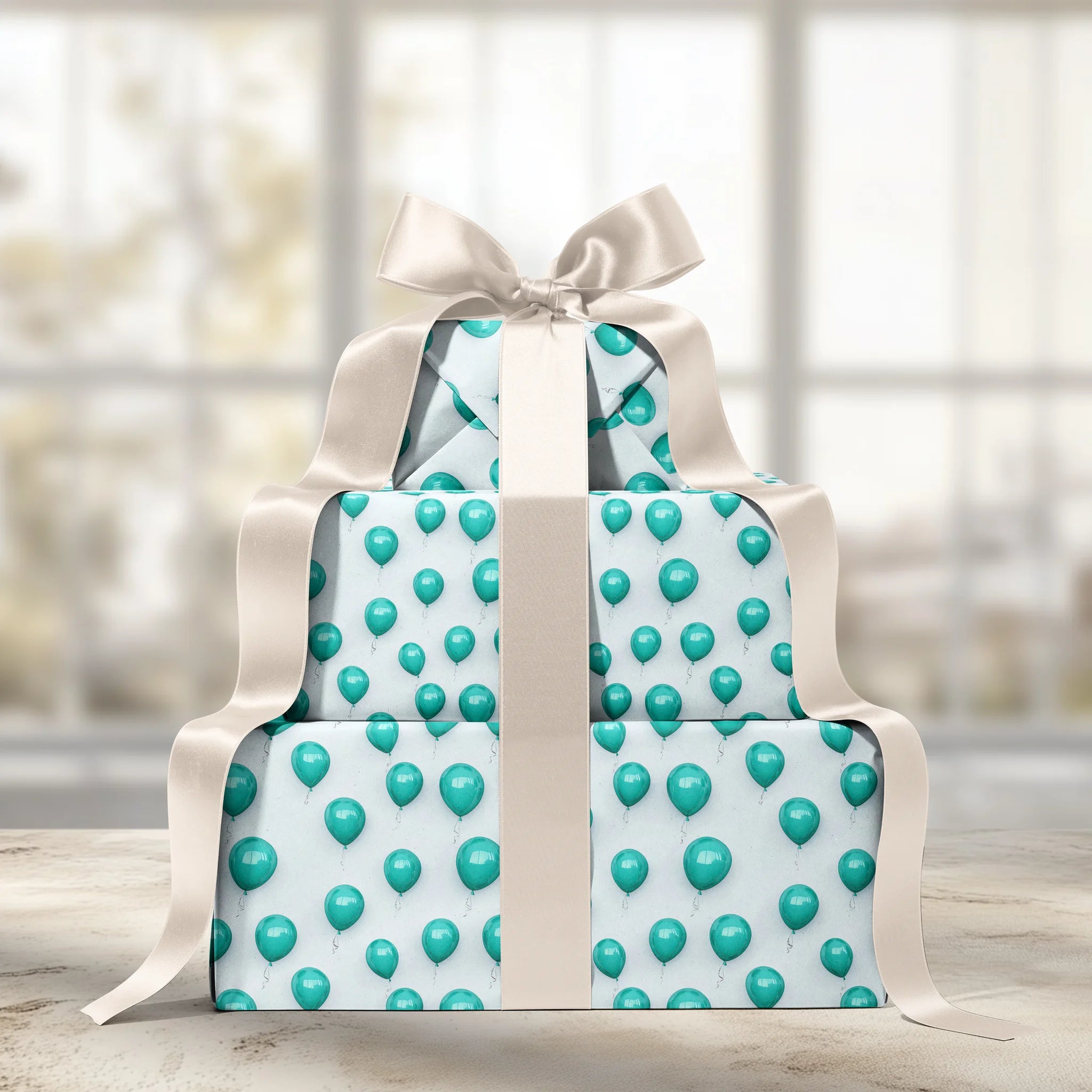 Balloons On Repeat Gift Wrapping Paper