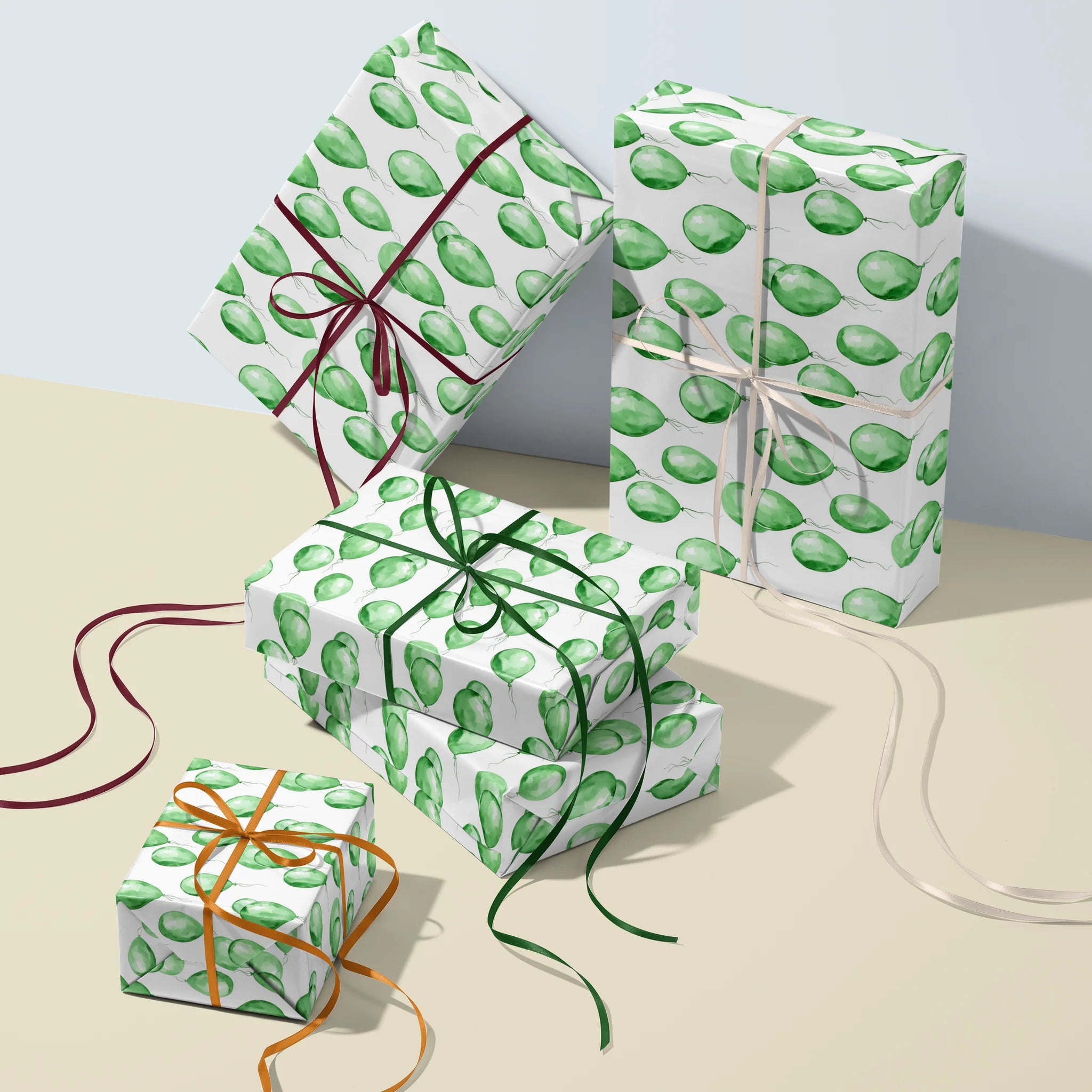 Green With Air Gift Wrapping Paper