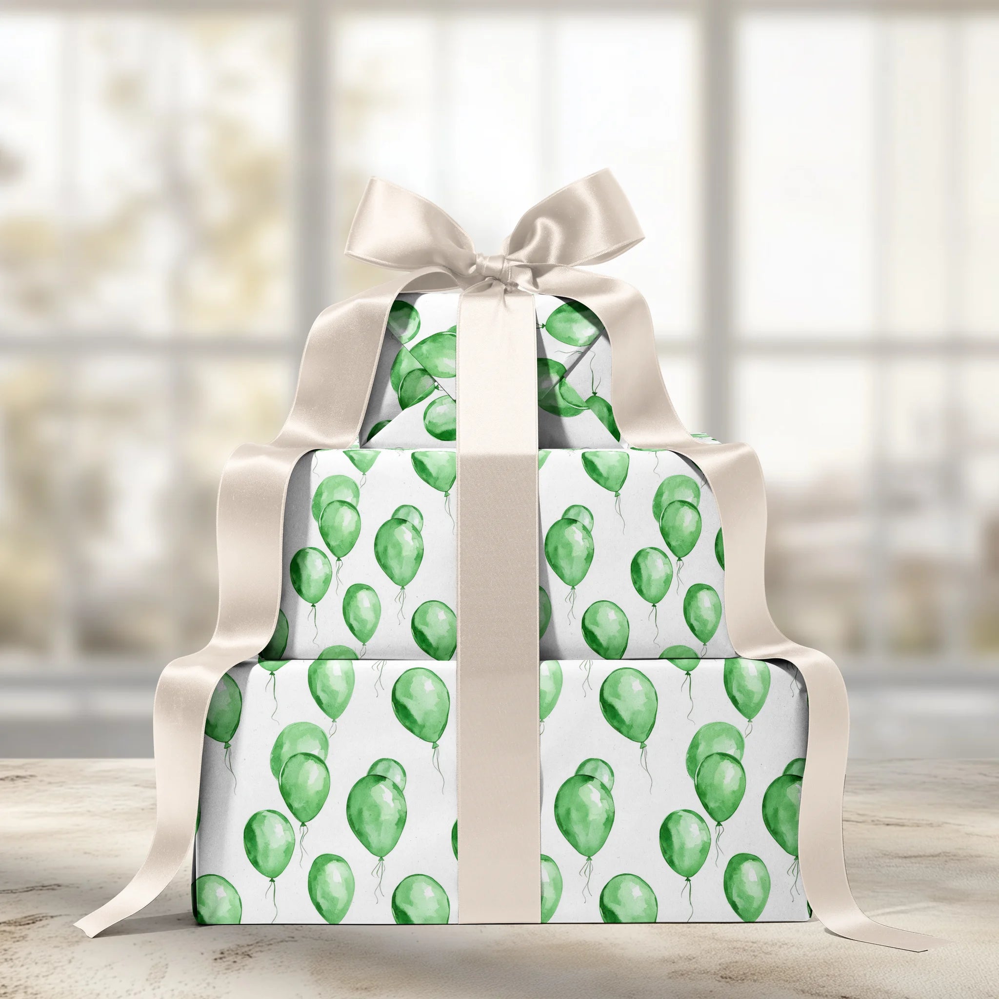 Green With Air Gift Wrapping Paper