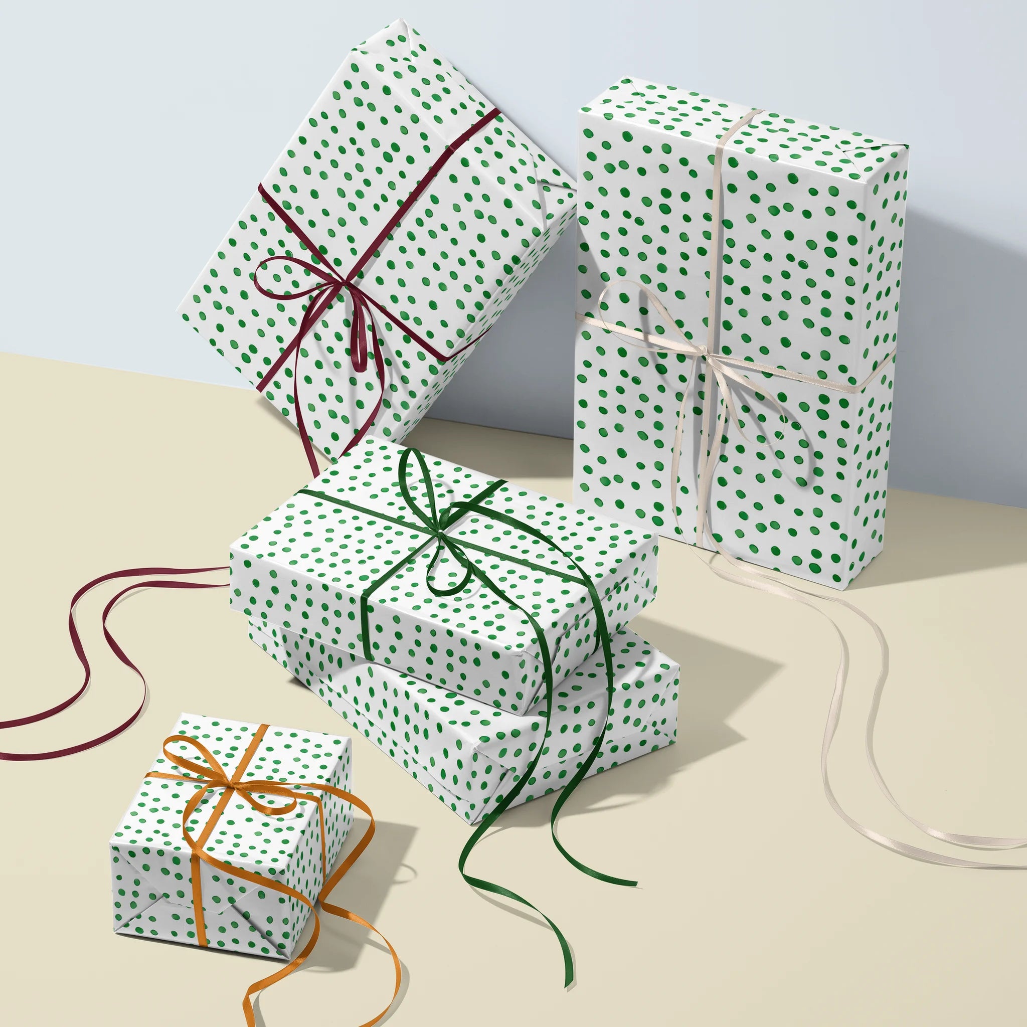 Dot Dot Green Gift Wrapping Paper