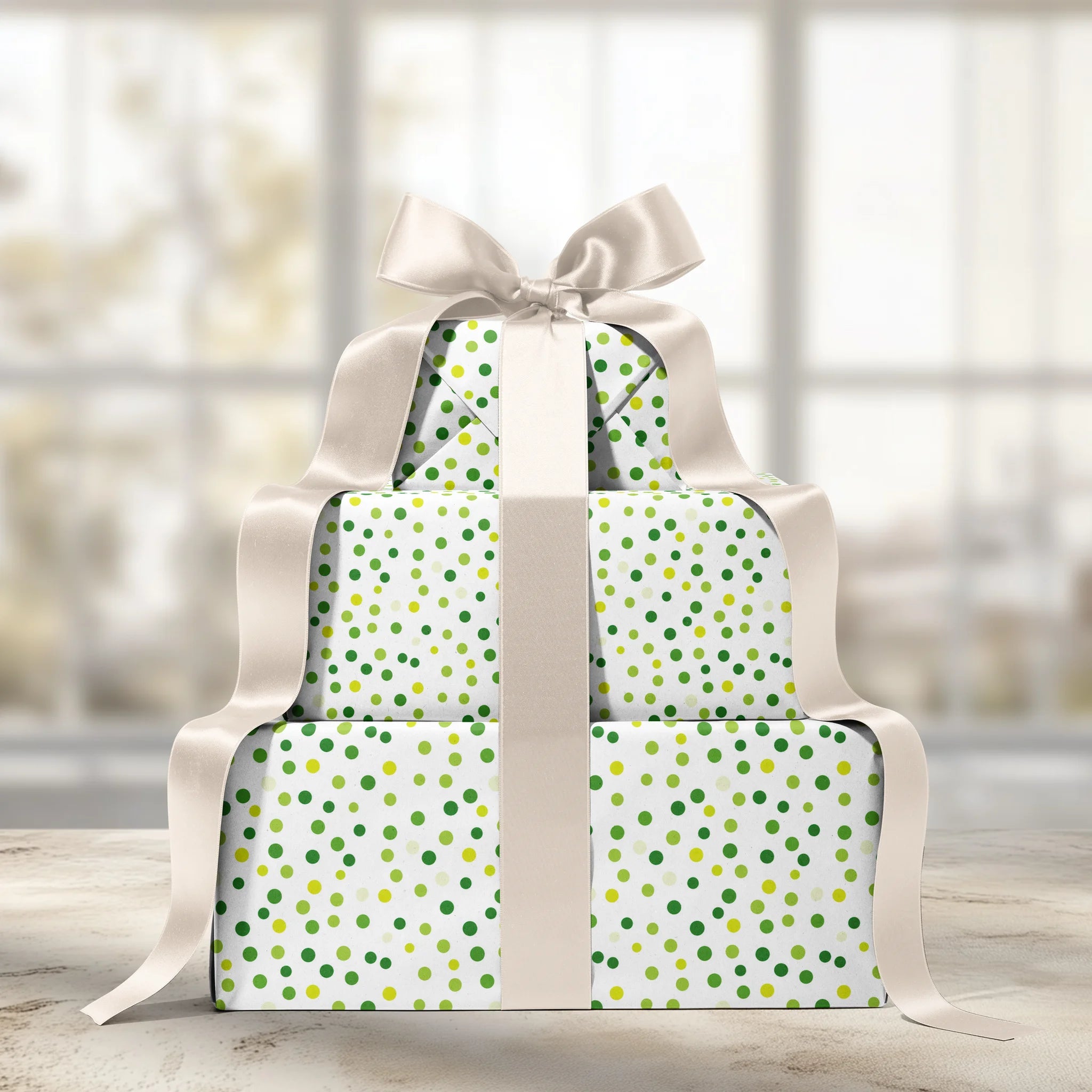 Sprinkle Me Green Gift Wrapping Paper