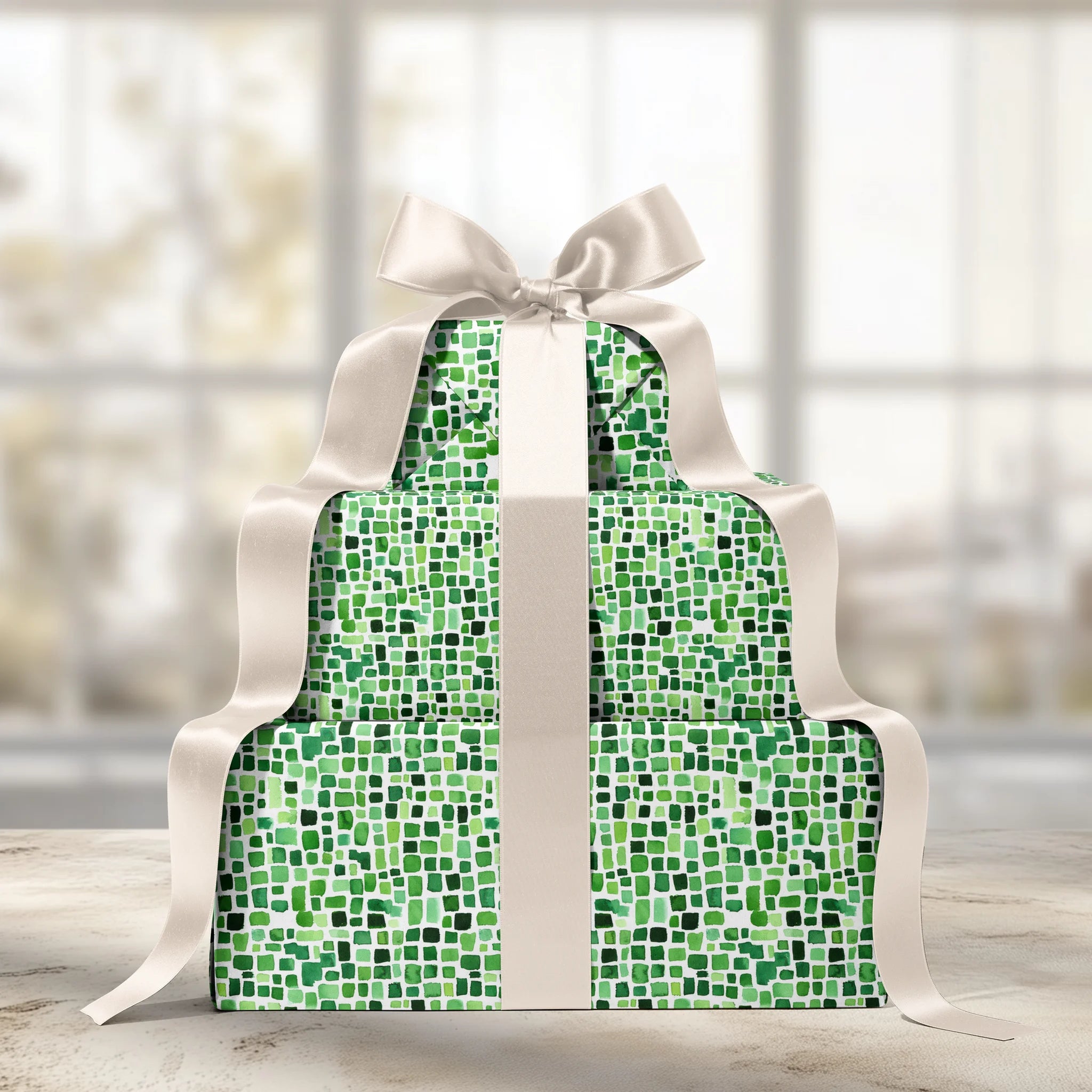 Square Pegs Gift Wrapping Paper
