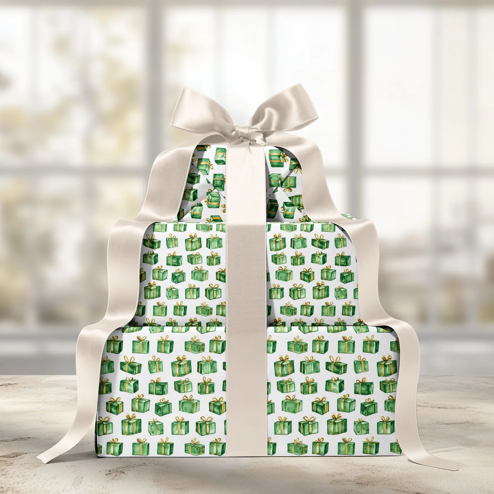 Bow And Behold Gift Wrapping Paper