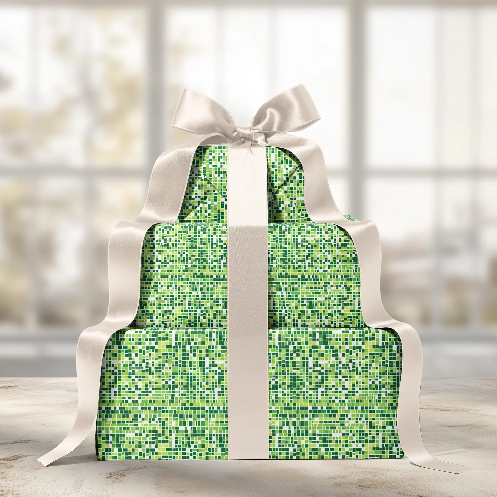Square It Up Gift Wrapping Paper