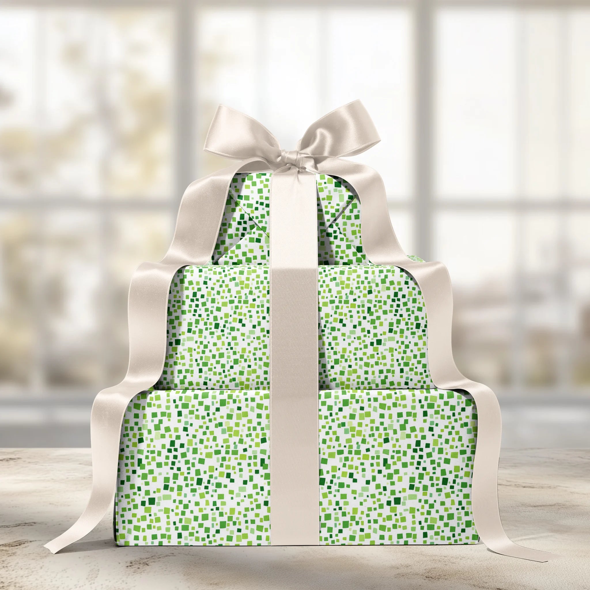 Green Bits & Pieces Gift Wrapping Paper