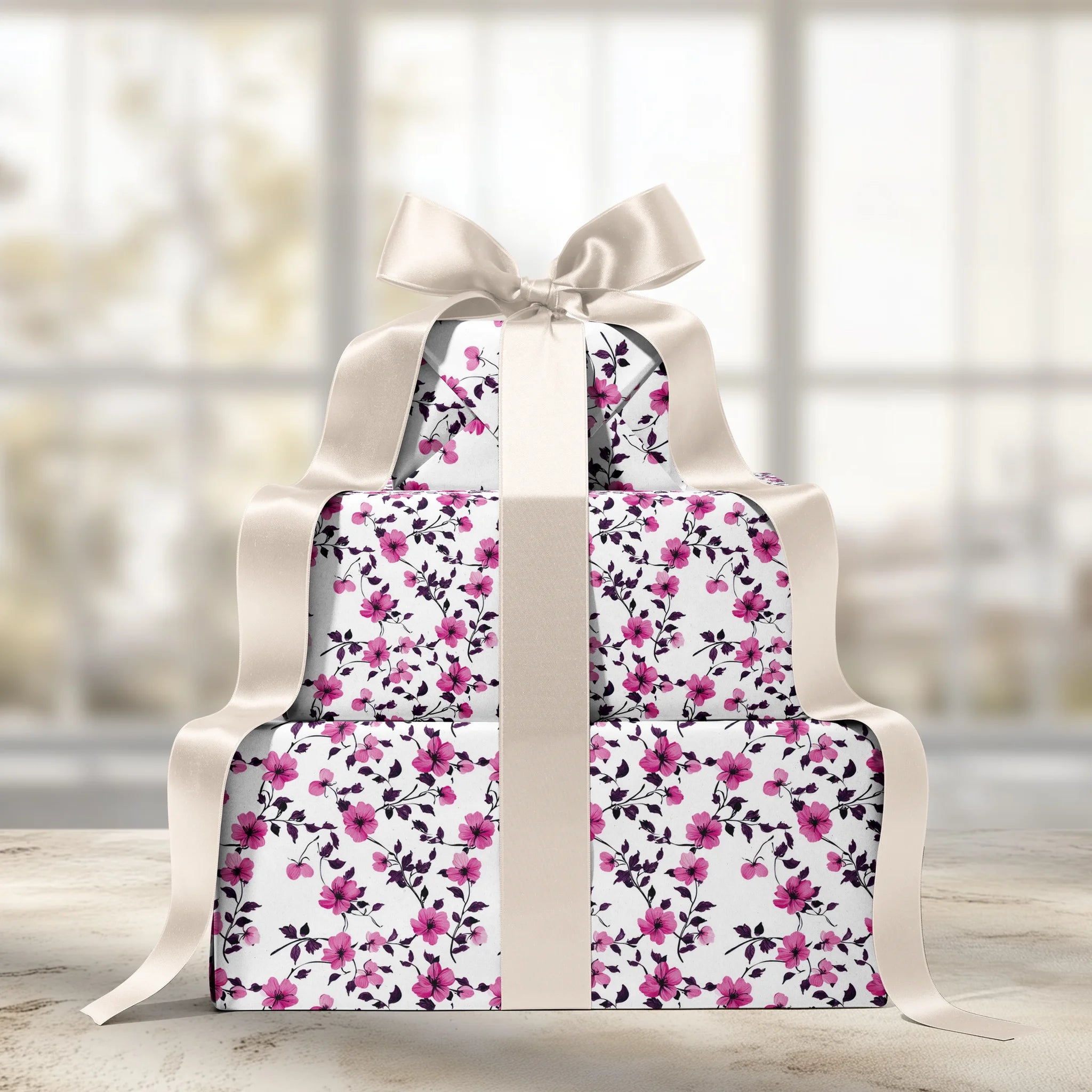 Flourishing In Pink Gift Wrapping Paper