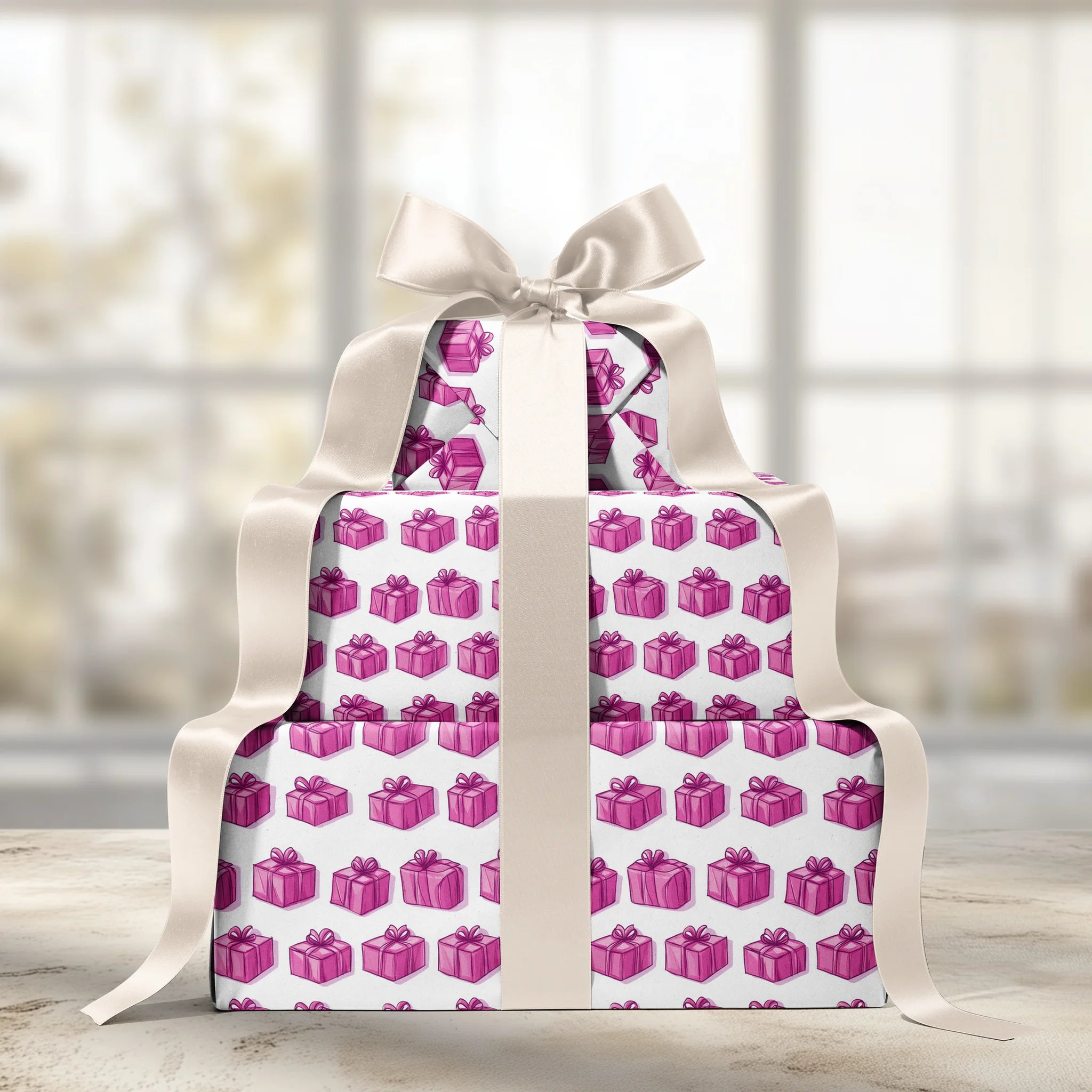 Boxed In Bliss Gift Wrapping Paper
