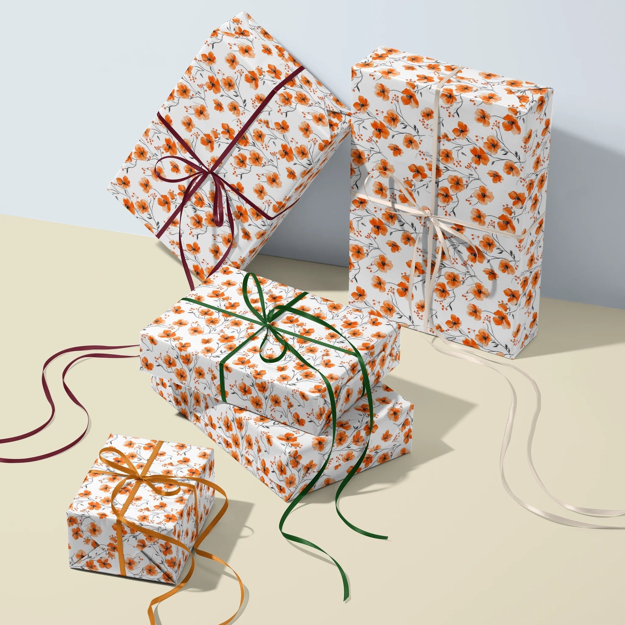 Orange-Inal Beauty Gift Wrapping Paper