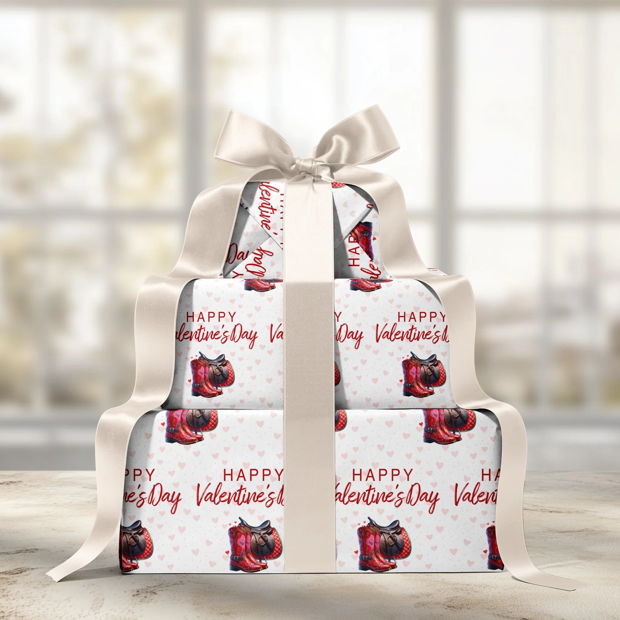 Saddle Up Romance Gift Wrapping Paper