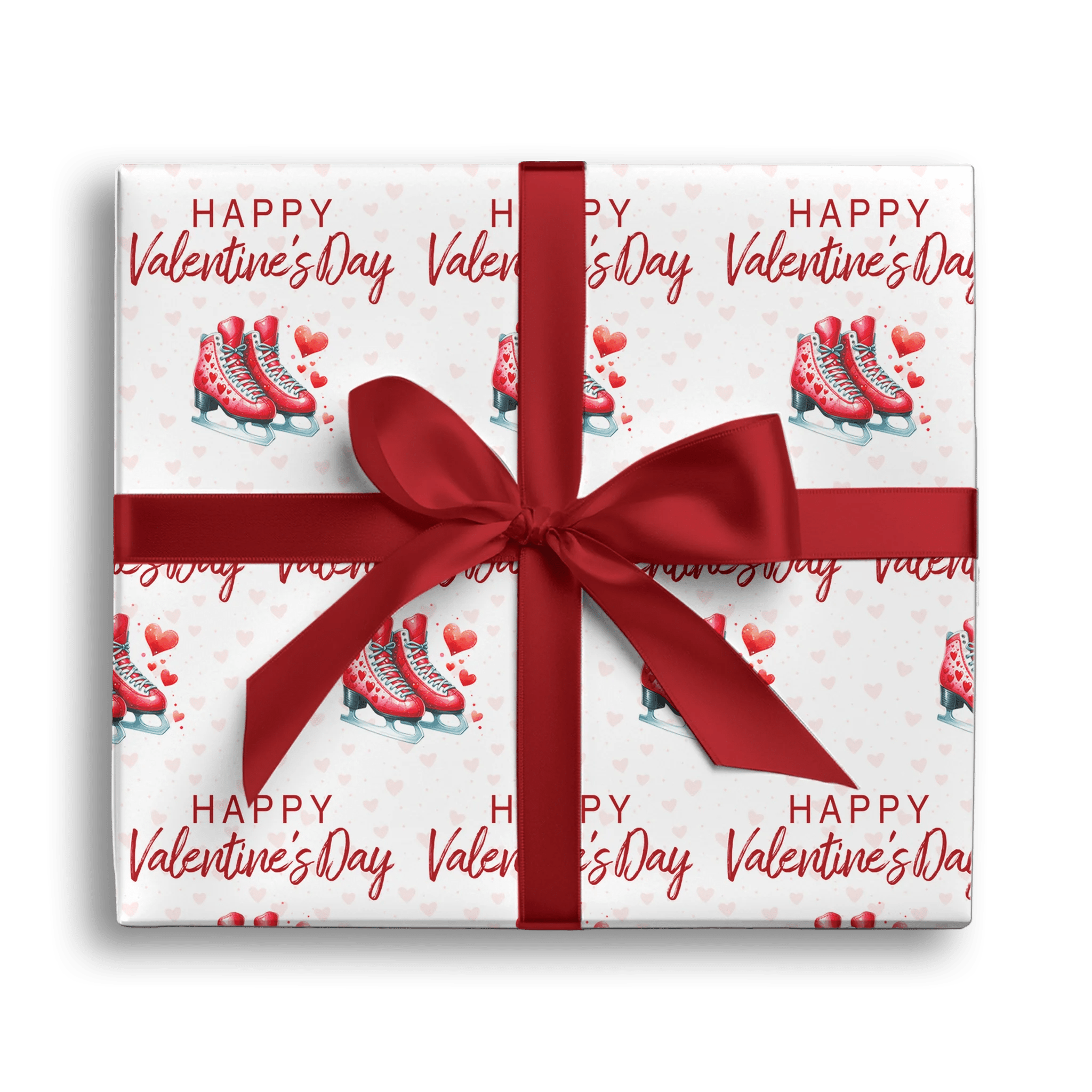 Hearts on Ice Gift Wrapping Paper