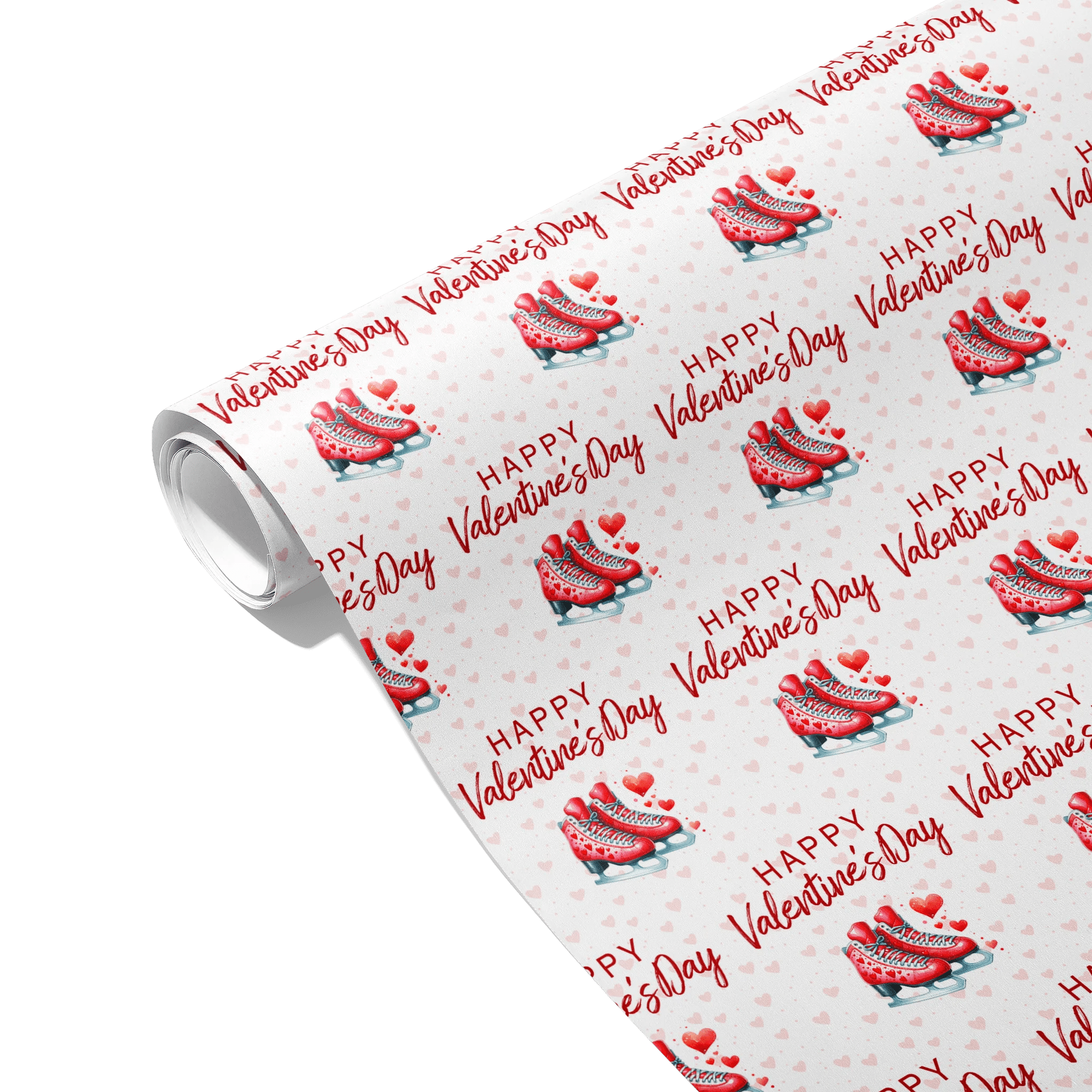 Hearts on Ice Gift Wrapping Paper