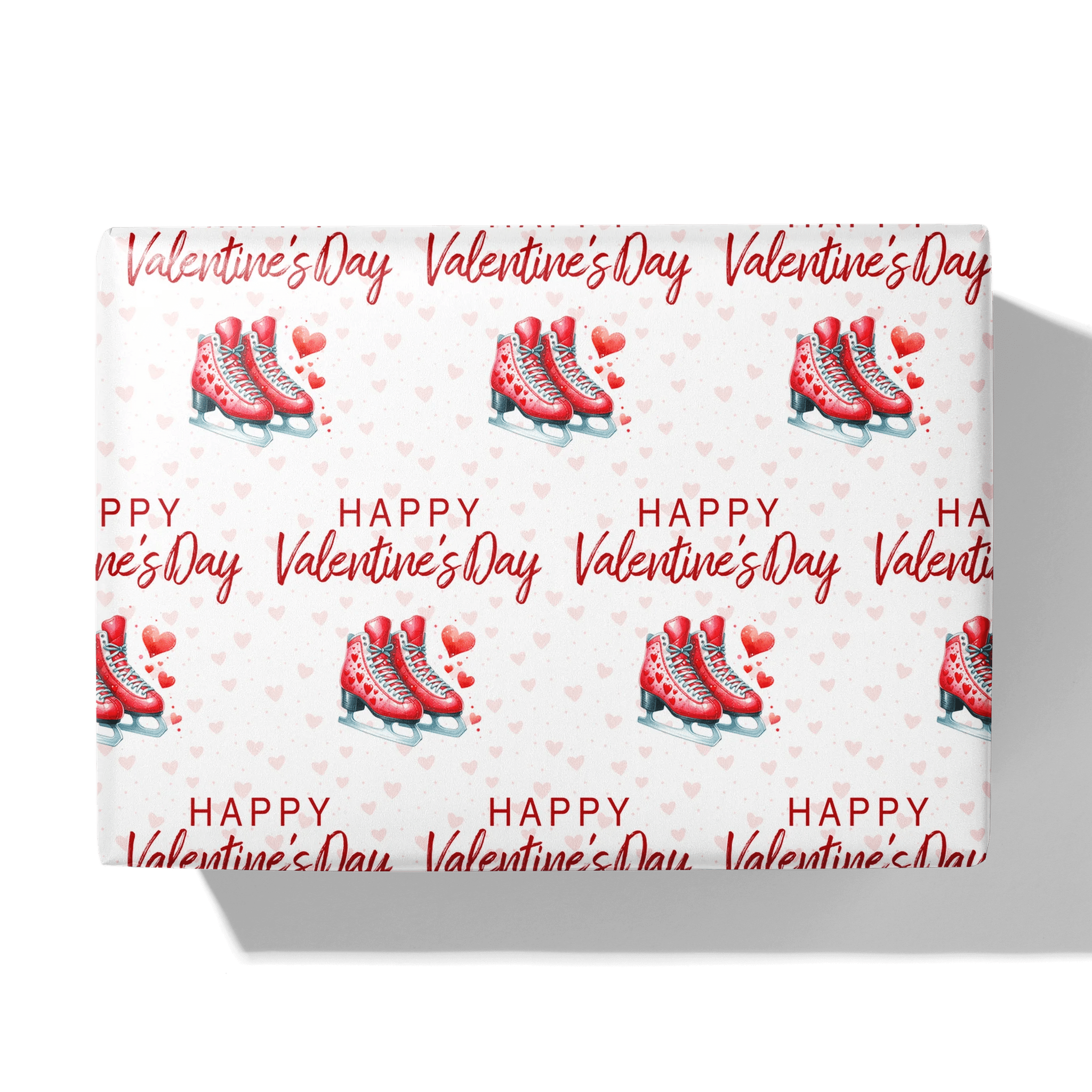 Hearts on Ice Gift Wrapping Paper
