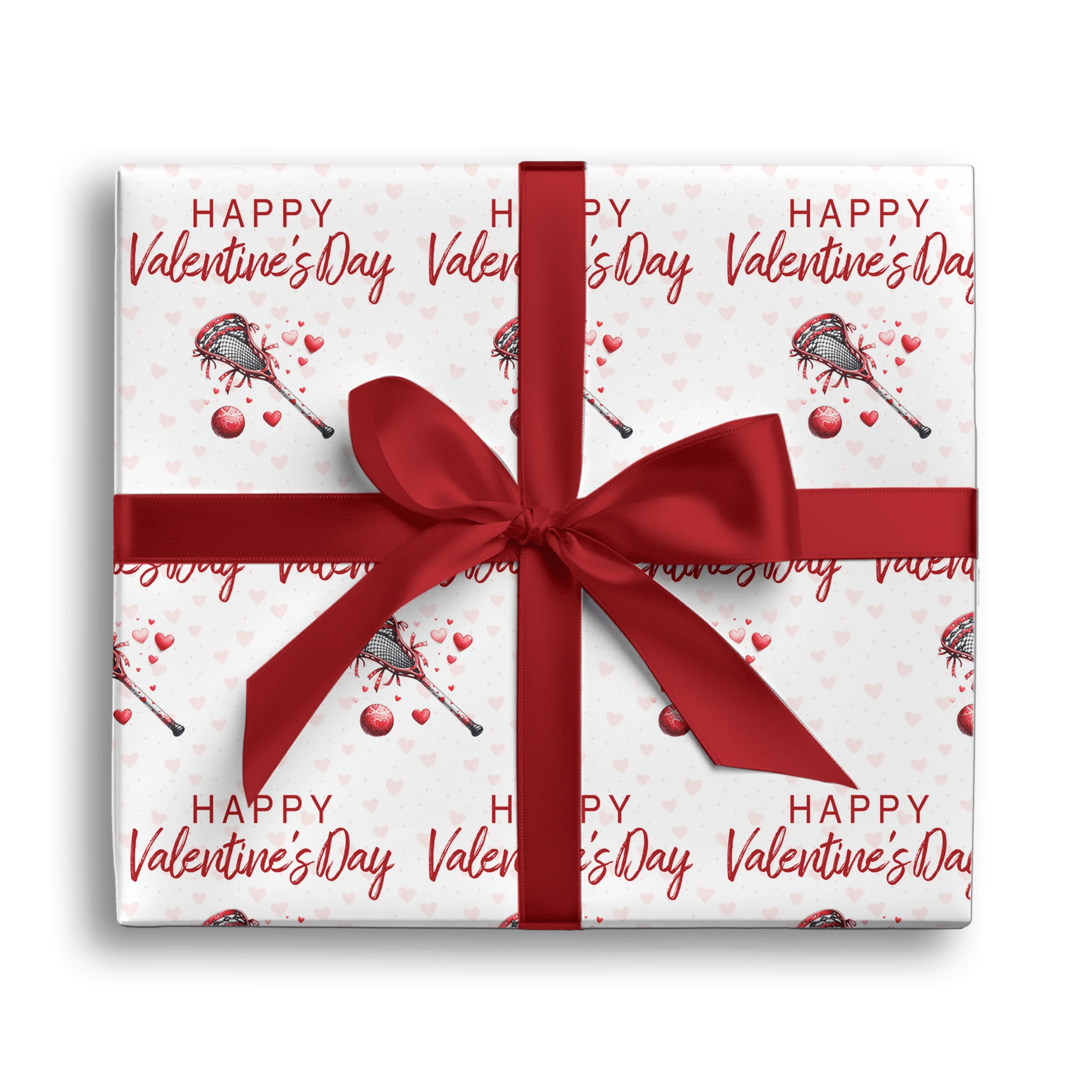 Lacrosse My Heart Gift Wrapping Paper