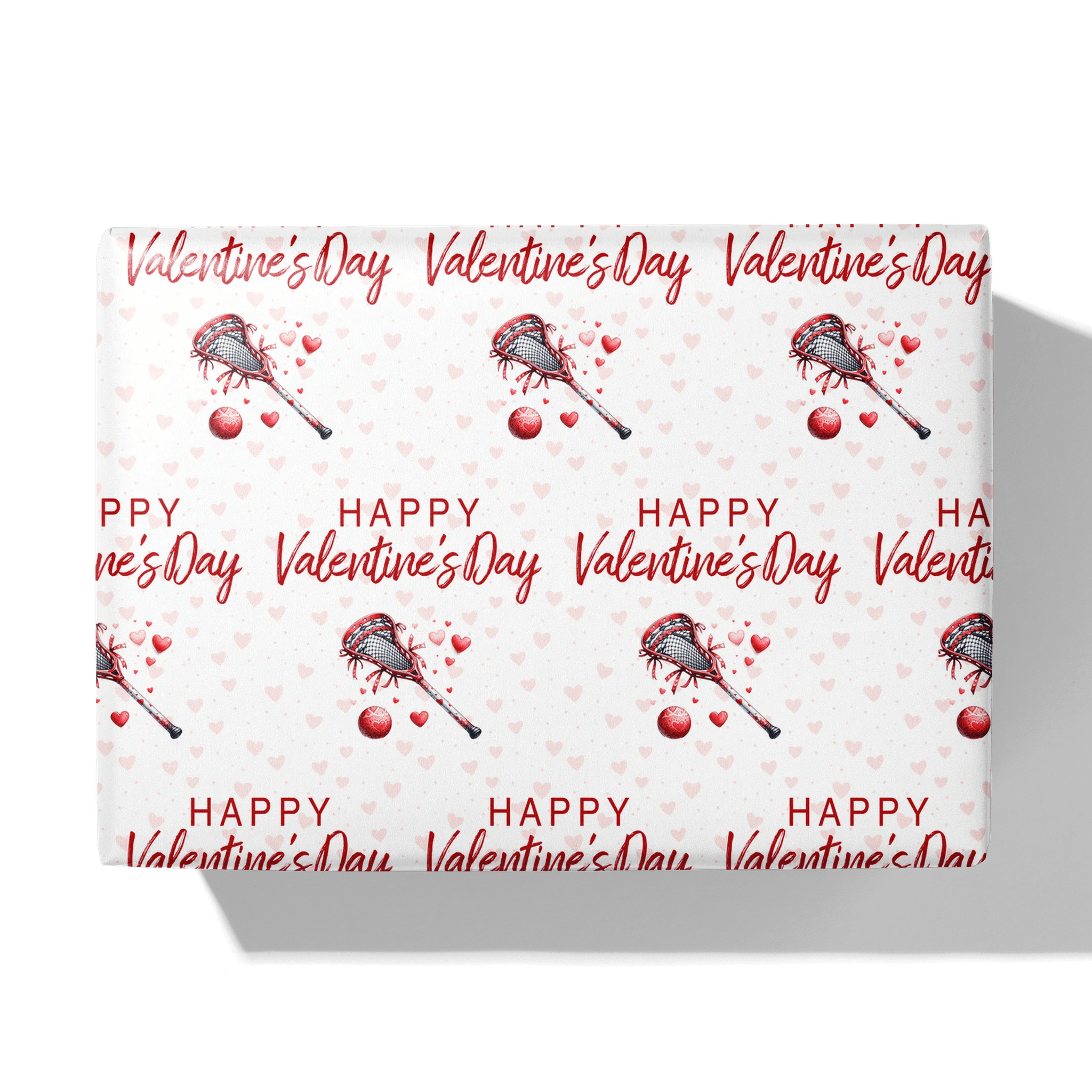 Lacrosse My Heart Gift Wrapping Paper