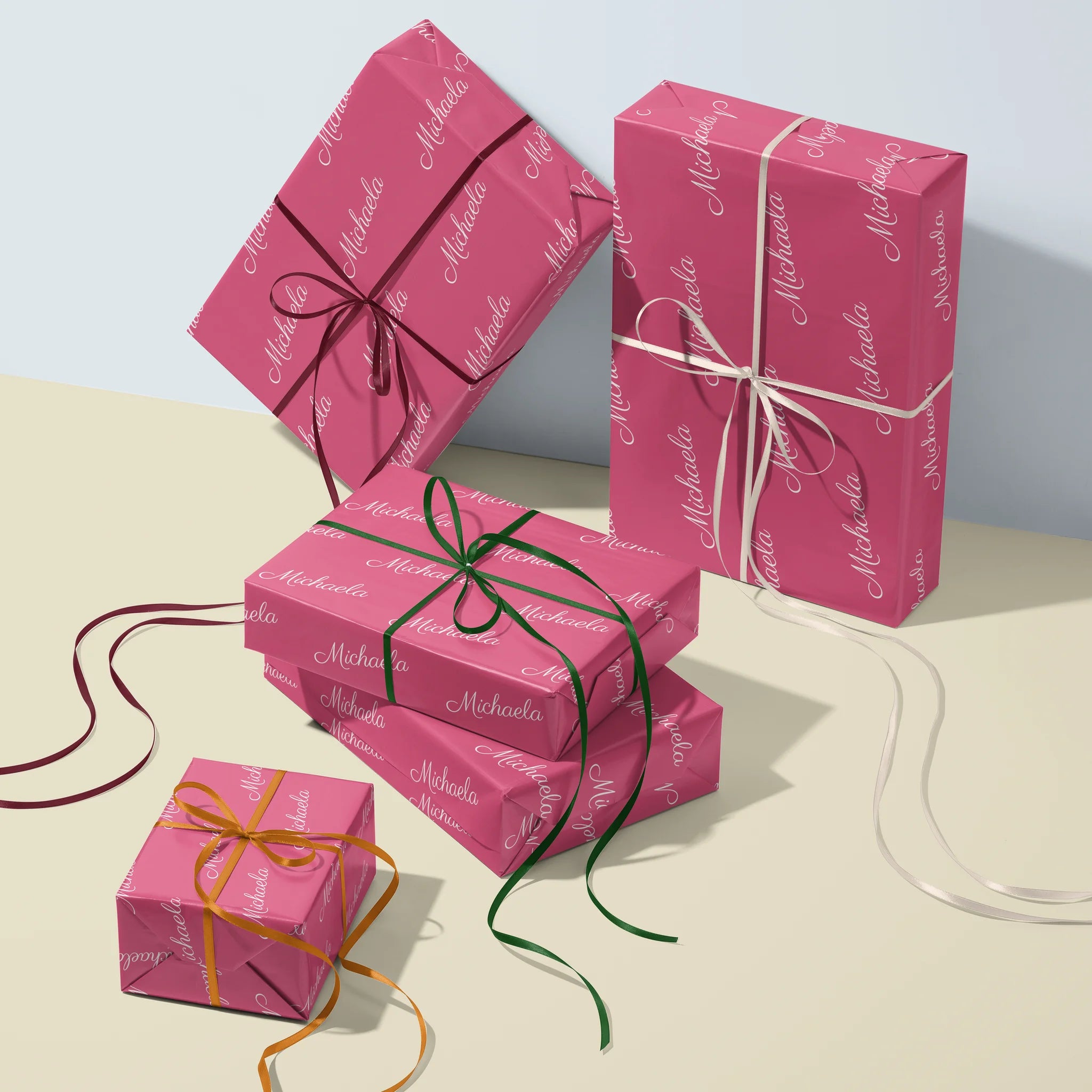Name Drop Gift Wrapping Paper