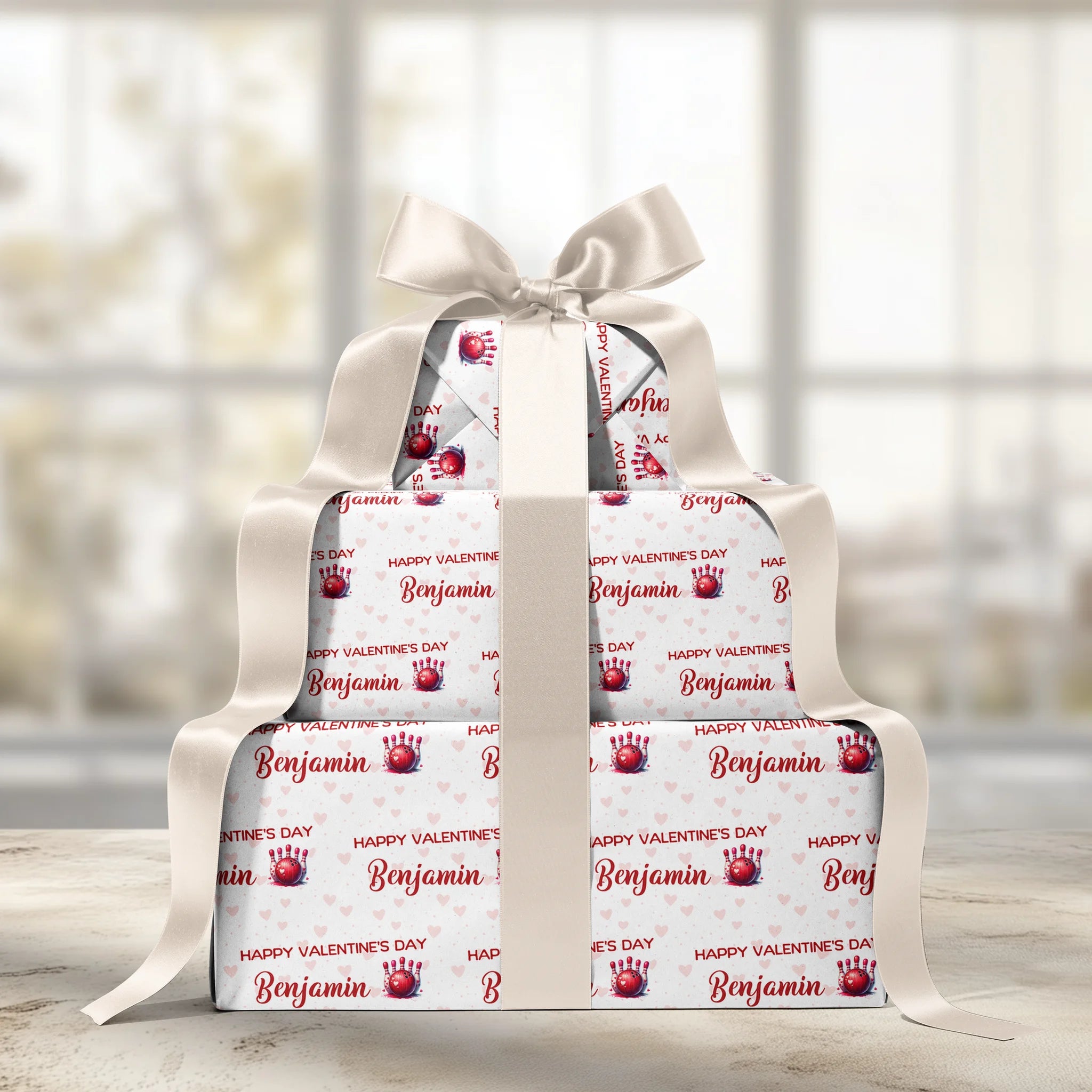 Pins and Kisses Gift Wrapping Paper