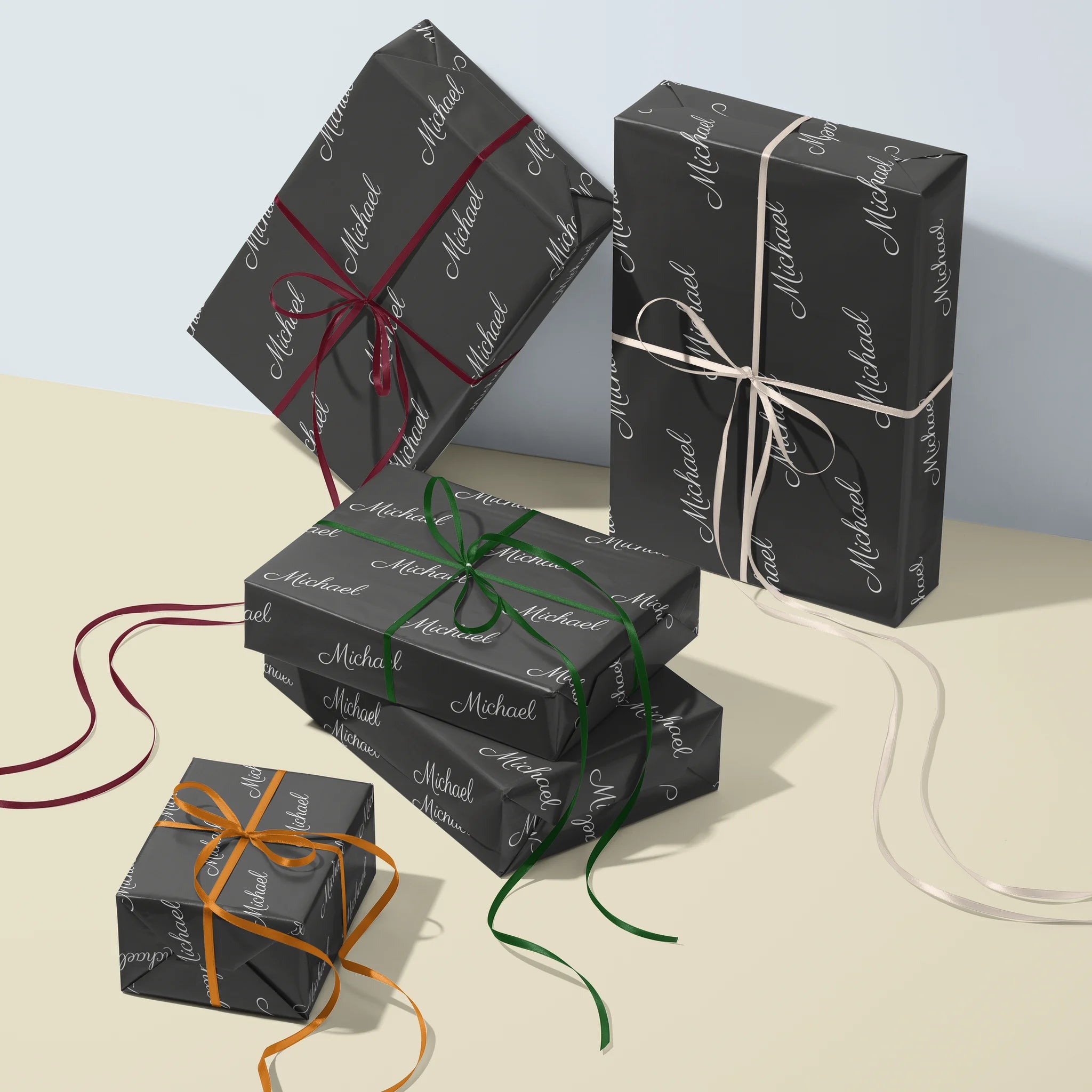 Name Drop Zone Gift Wrapping Paper