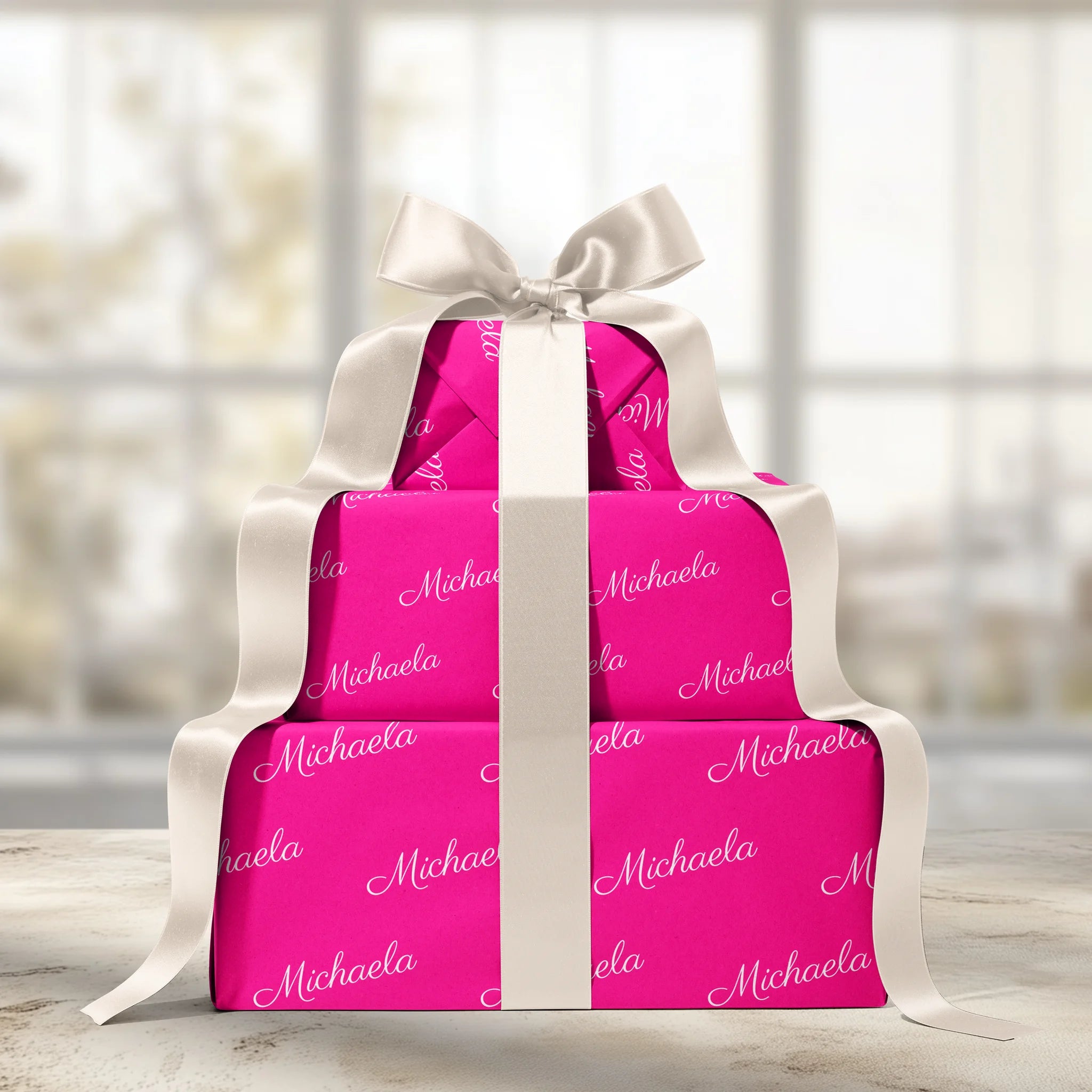Signed and Lined Gift Wrapping Paper