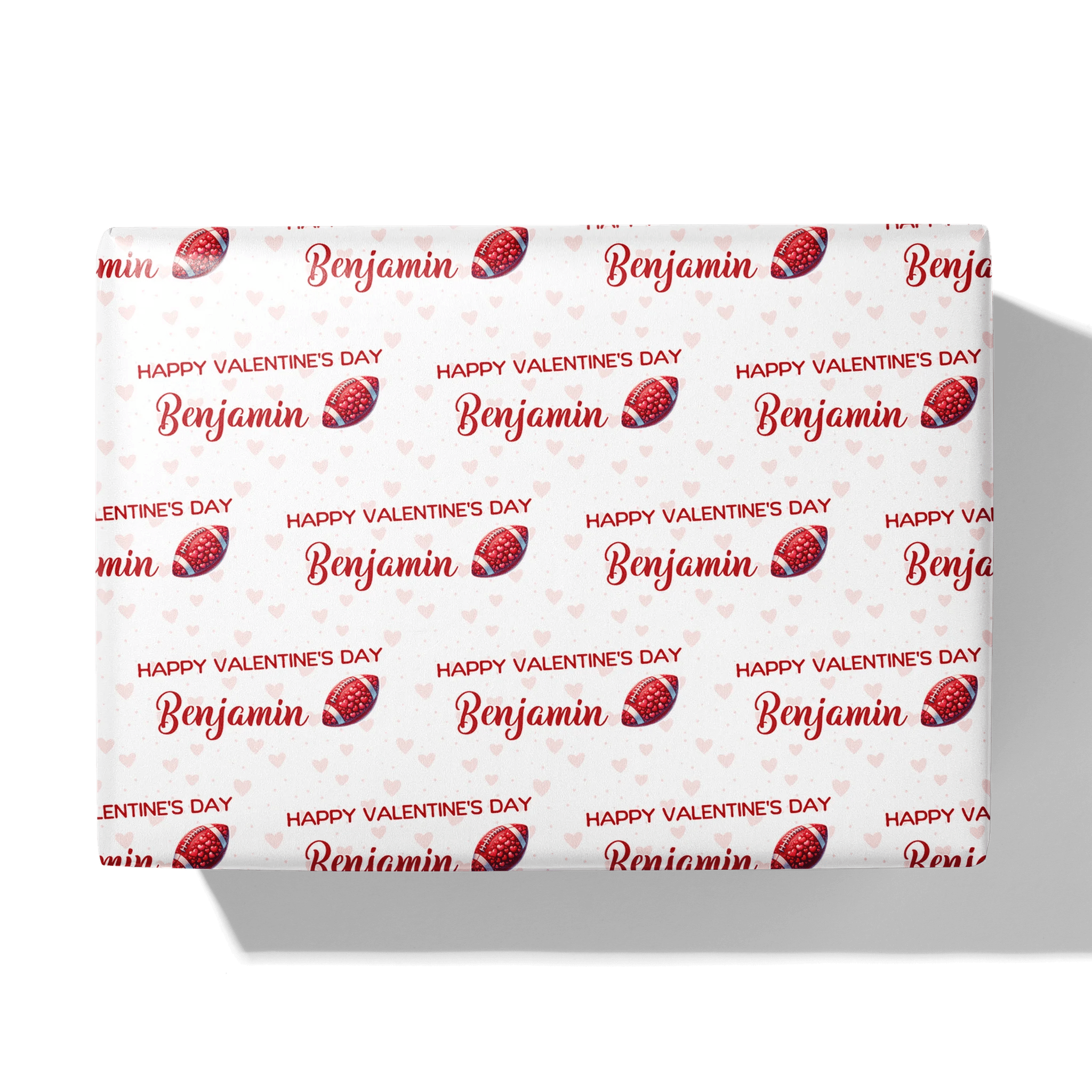 End Zone Embrace Gift Wrapping Paper