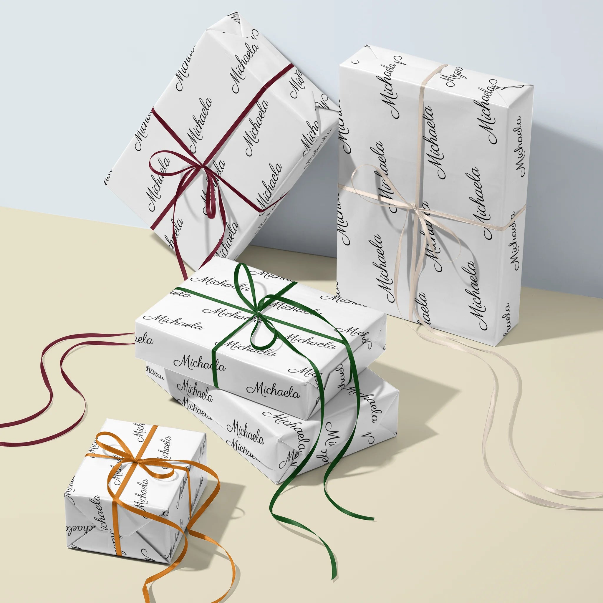 Letter Swept Gift Wrapping Paper