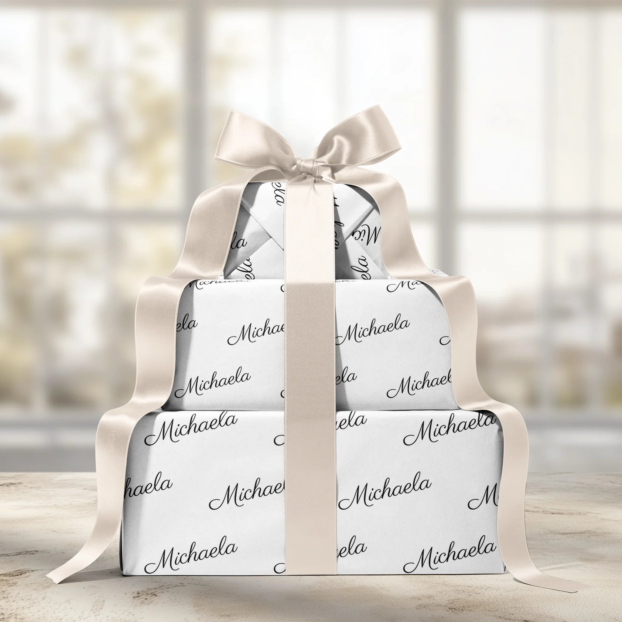 Letter Swept Gift Wrapping Paper