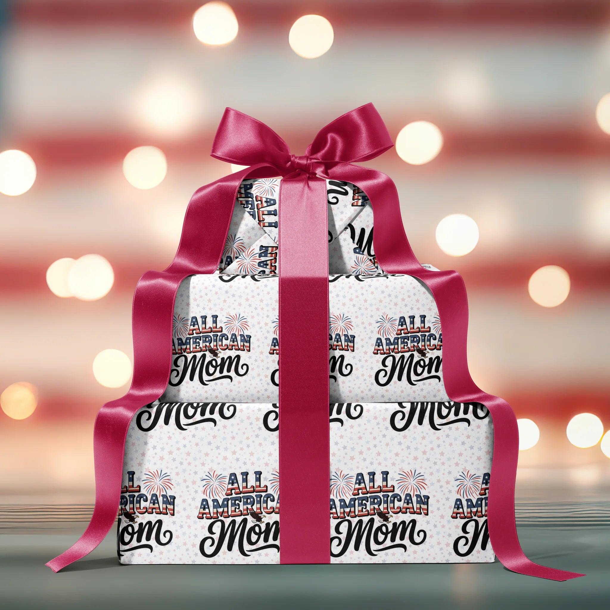 Mother's Pride Eagle Gift Wrapping Paper