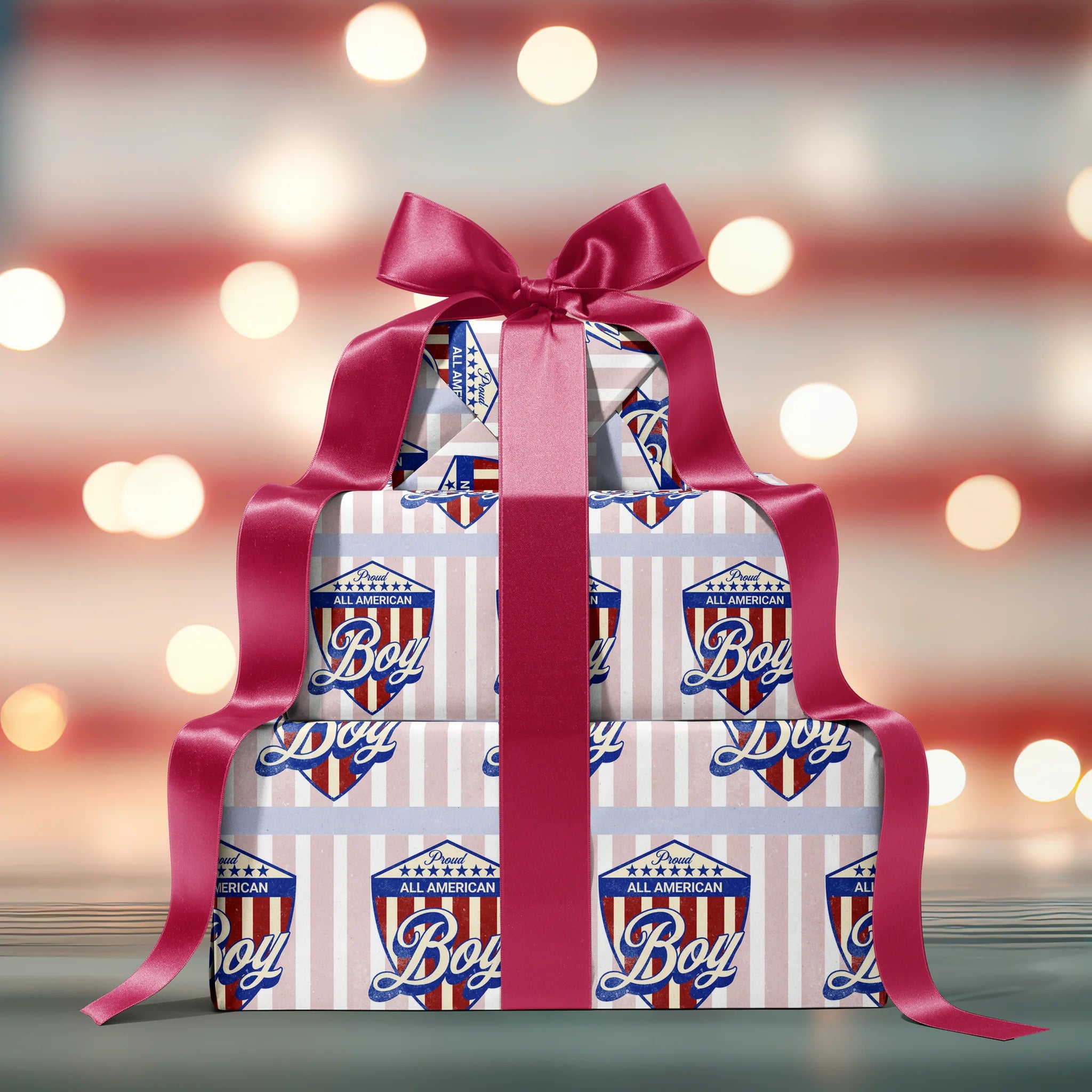 Young Patriot Spirit Gift Wrapping Paper