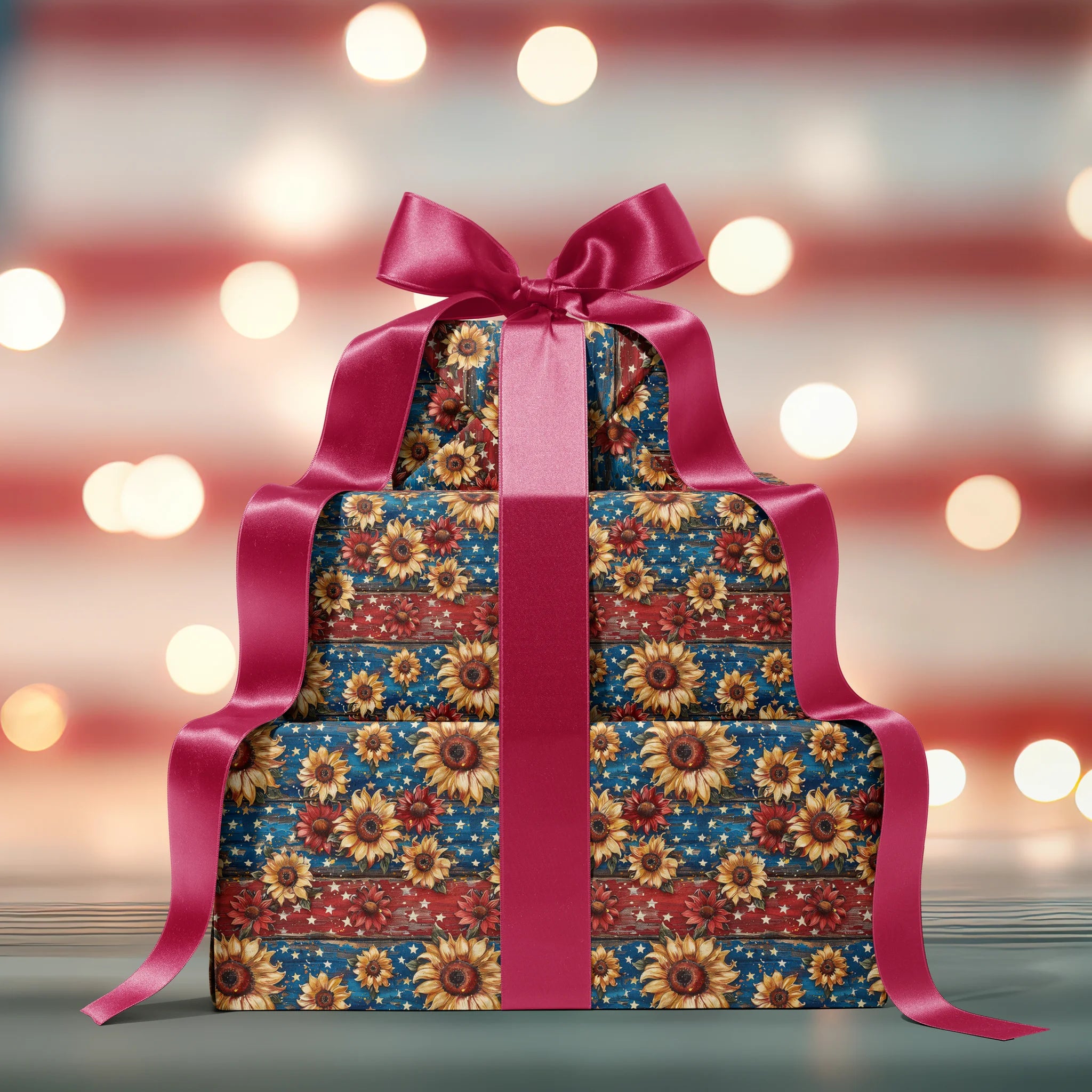 Rustic Floral Tribute Gift Wrapping Paper