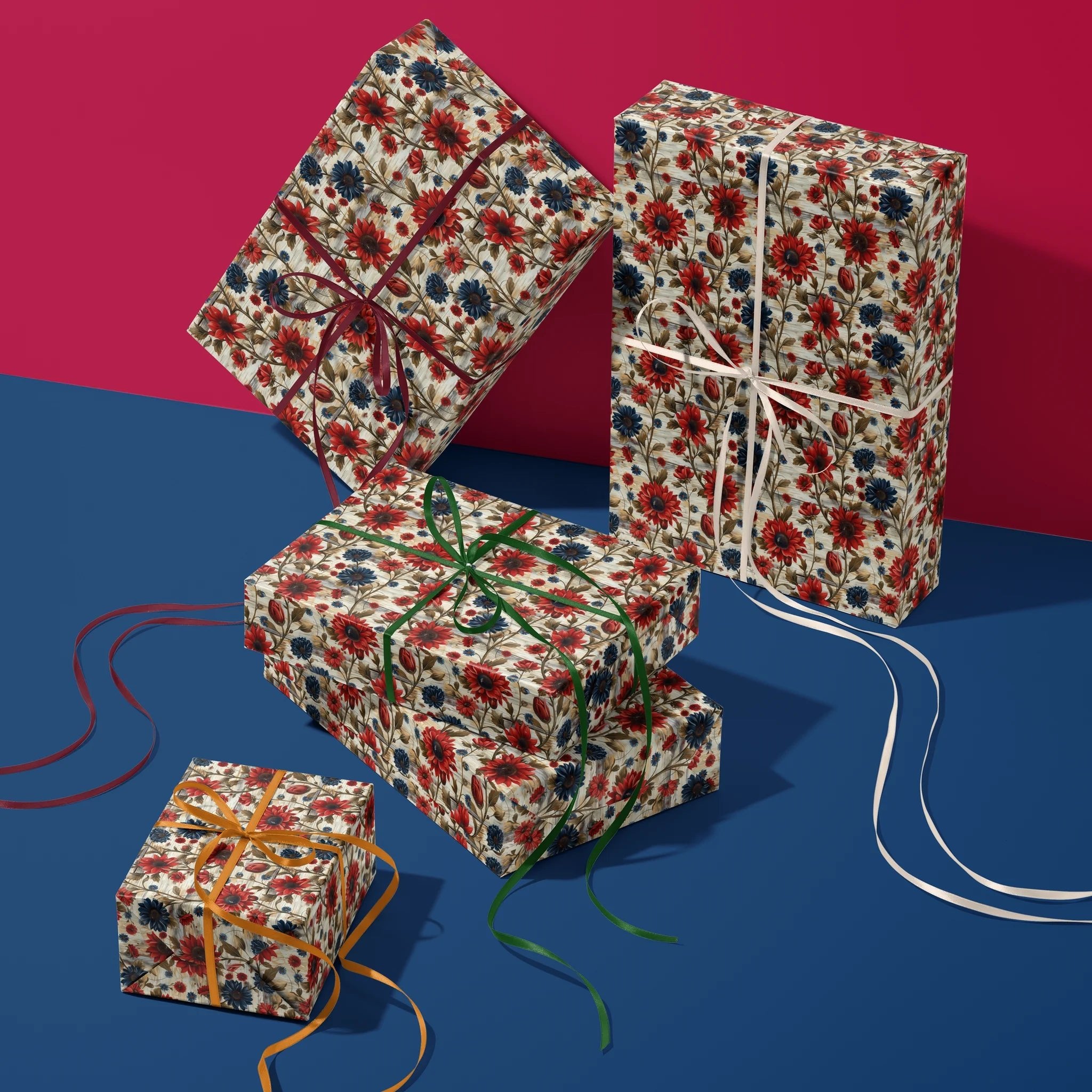 Country Bloom Harmony Gift Wrapping Paper