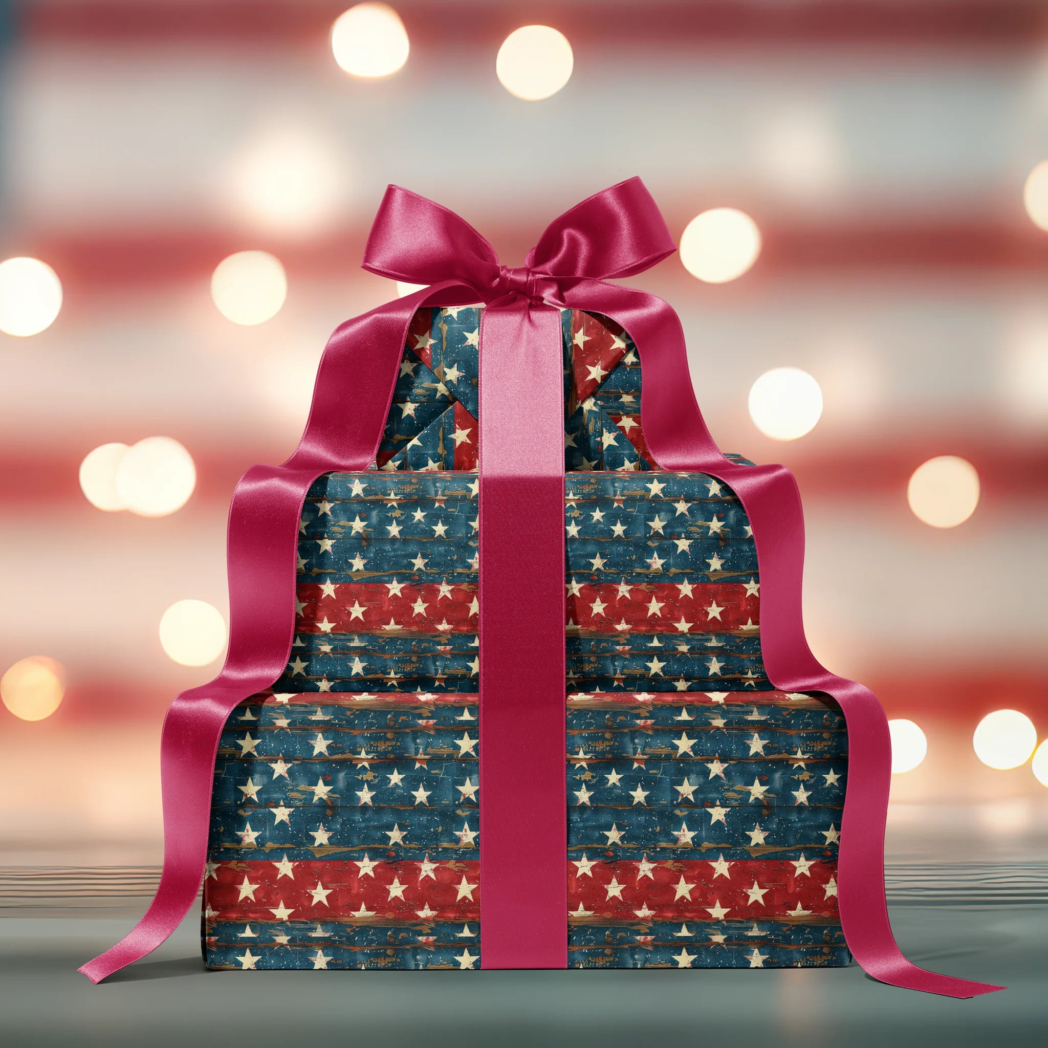 Weathered Star Wonder Gift Wrapping Paper