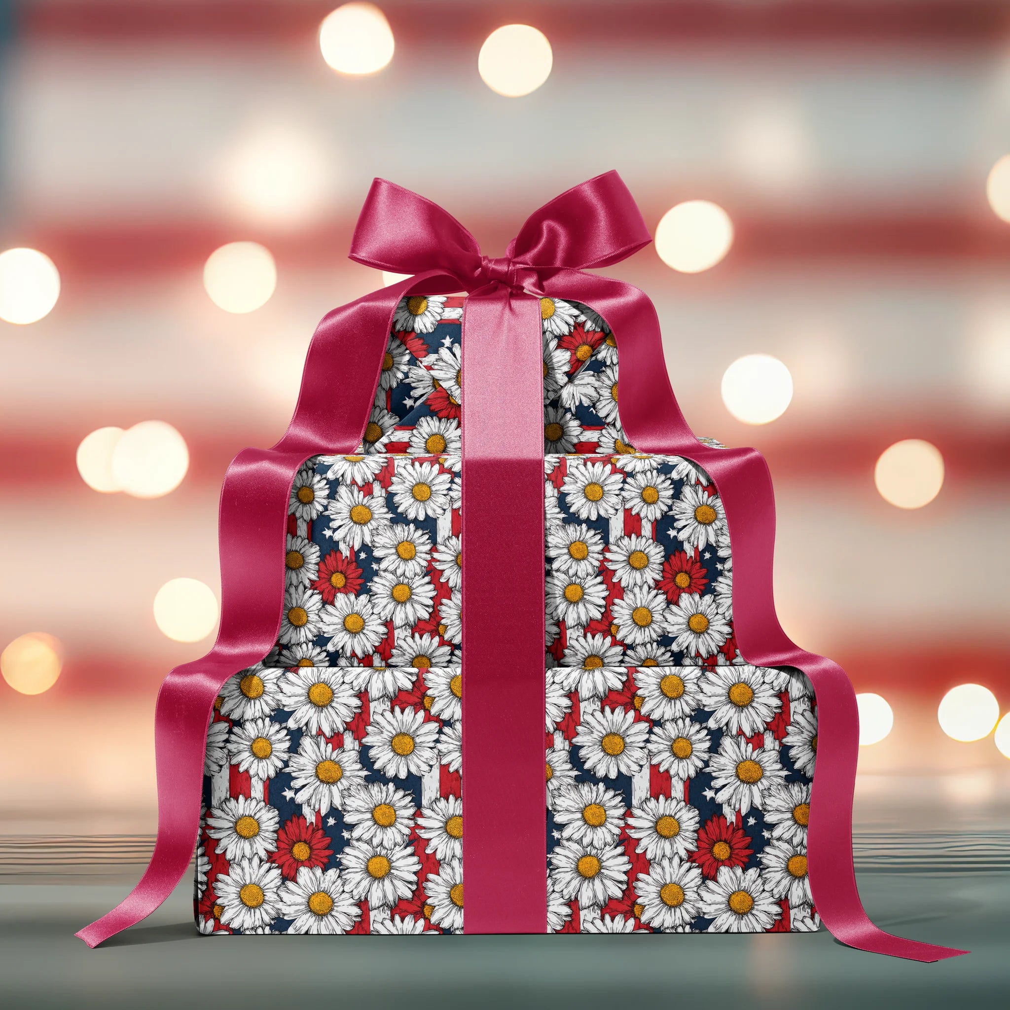 Blooming Banner Daisies Gift Wrapping Paper