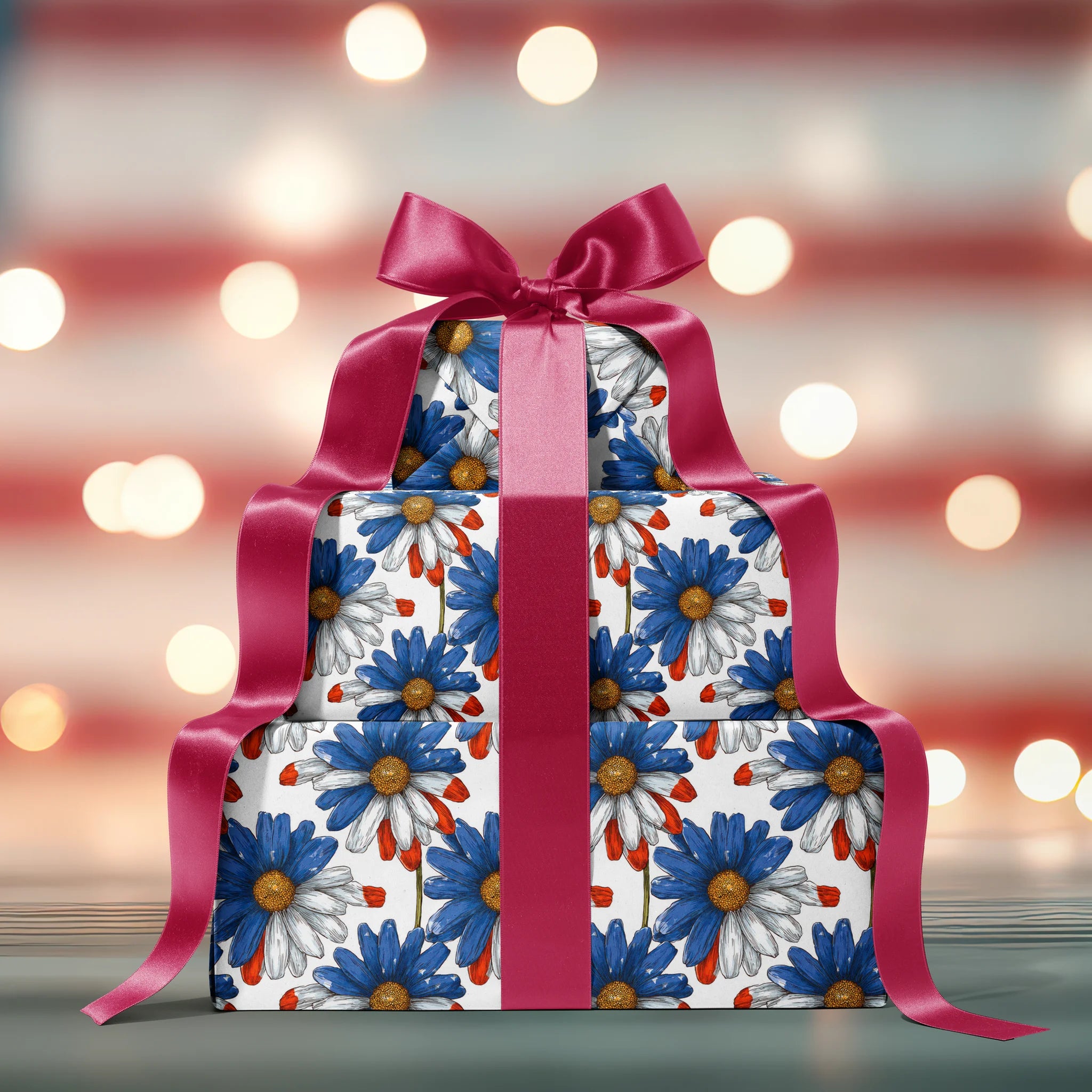 Daisy Delight Blooms Gift Wrapping Paper