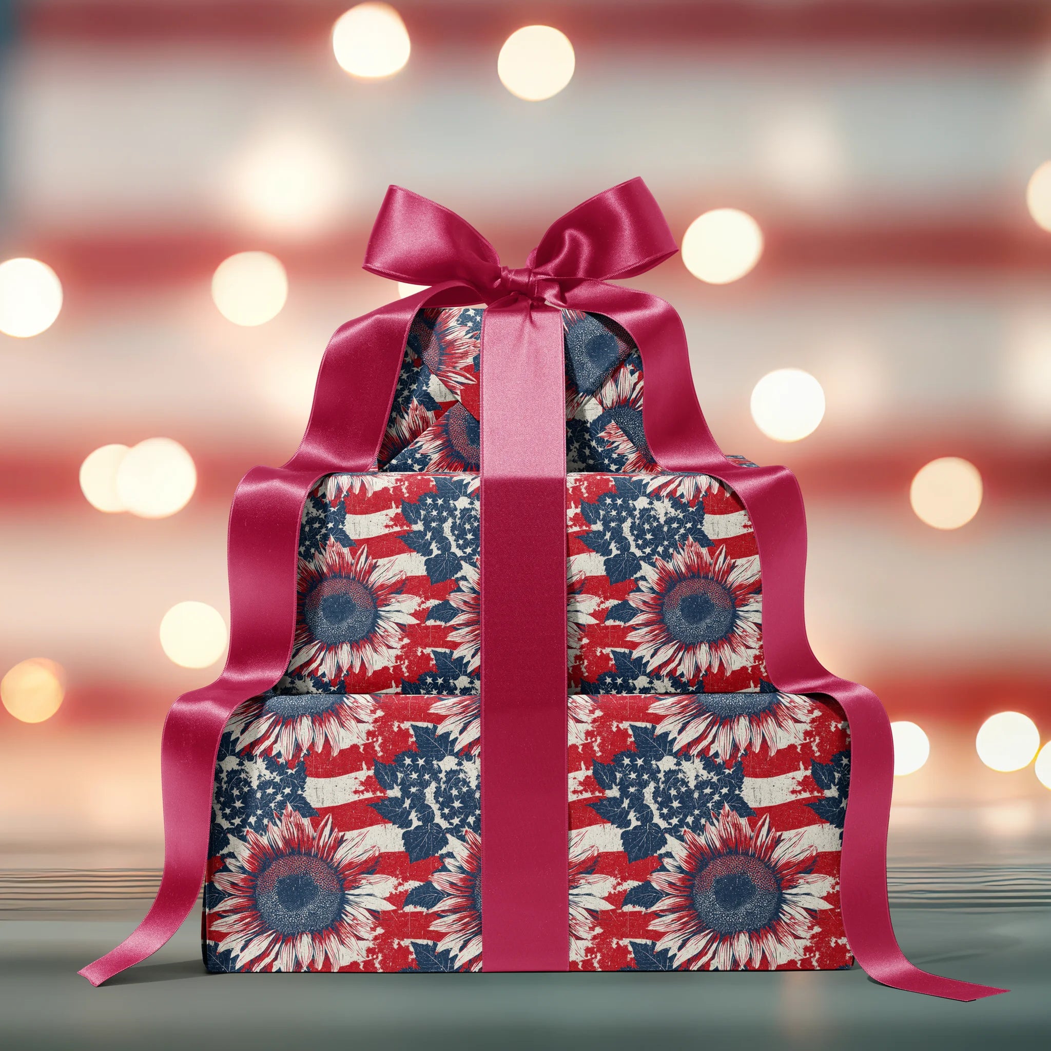 Rustic Reverent Sunflowers Gift Wrapping Paper