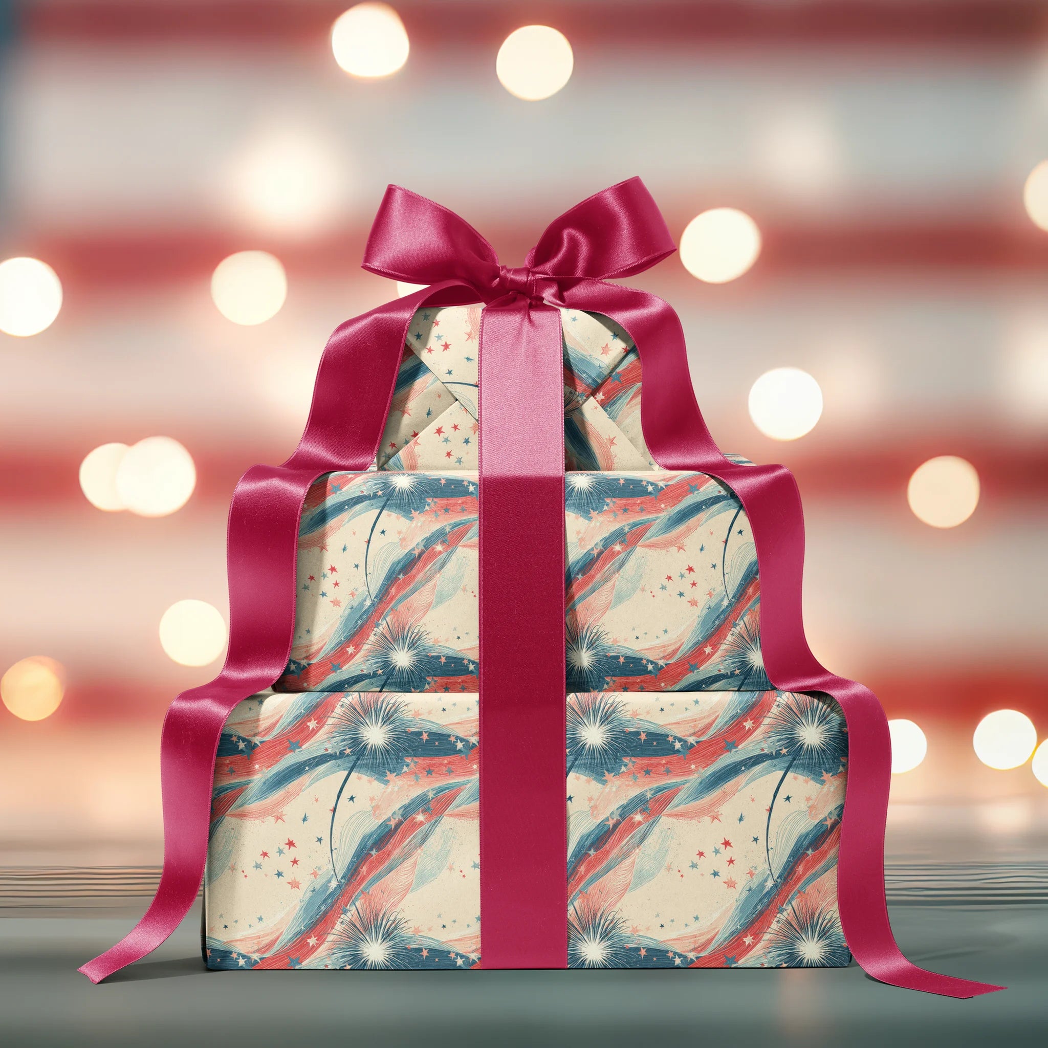 Cosmic Firework Swirls Gift Wrapping Paper