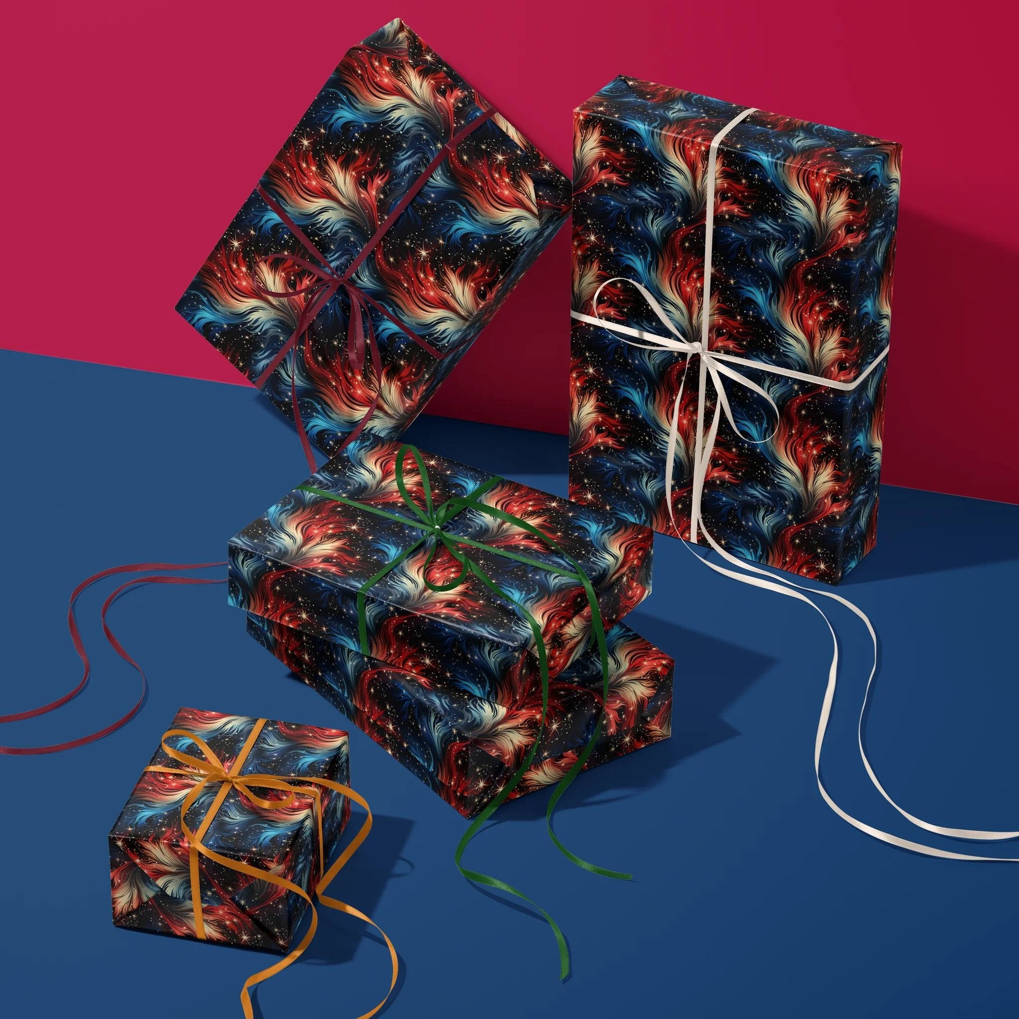 Sparkling Symphony Cosmos Gift Wrapping Paper
