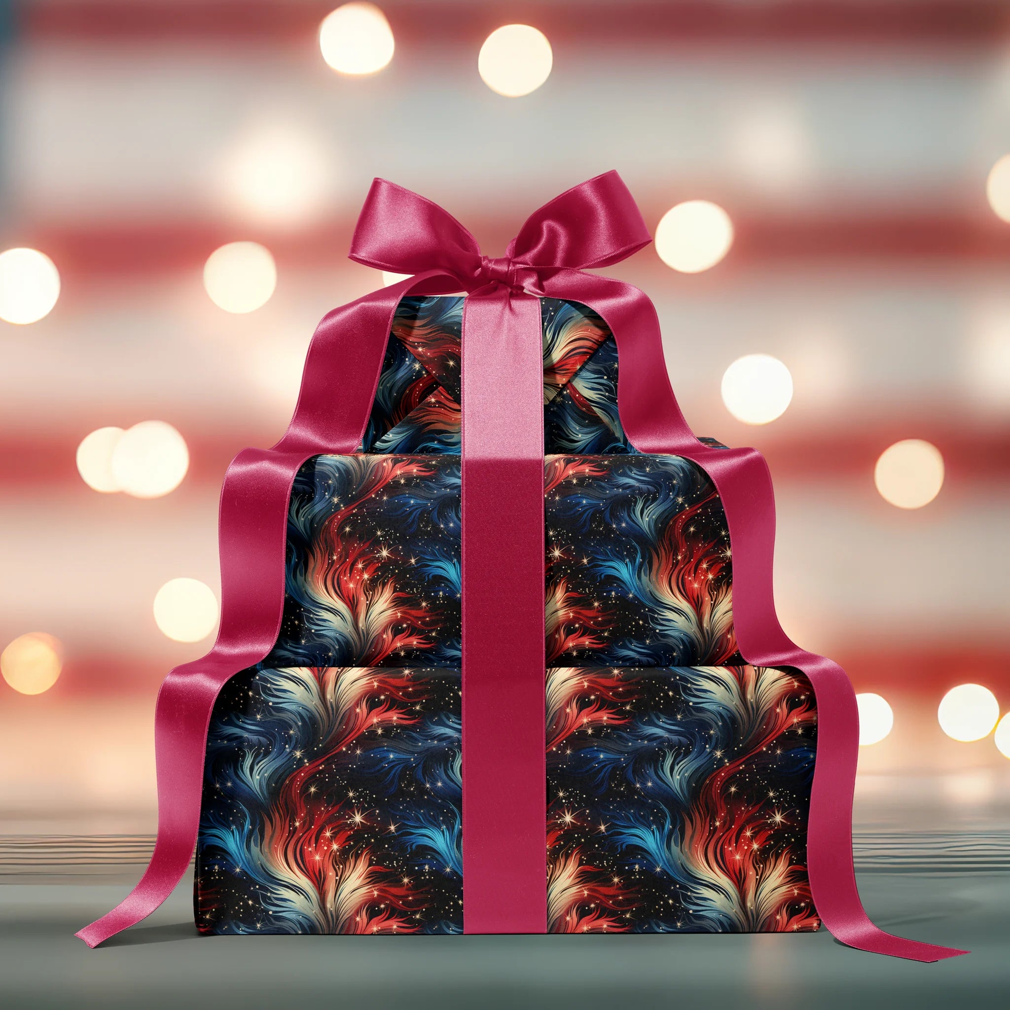 Sparkling Symphony Cosmos Gift Wrapping Paper
