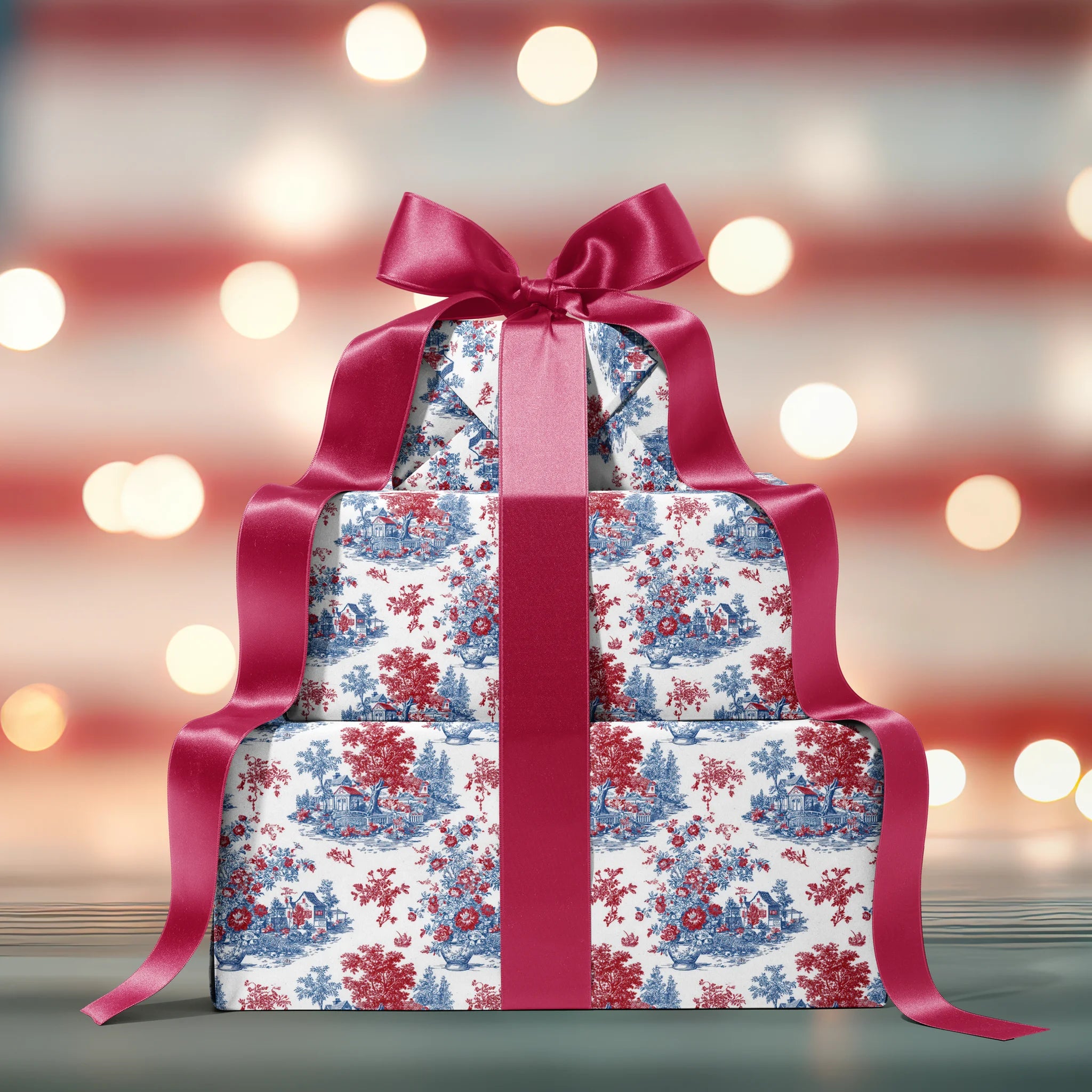 Toile Tribute Romance Gift Wrapping Paper