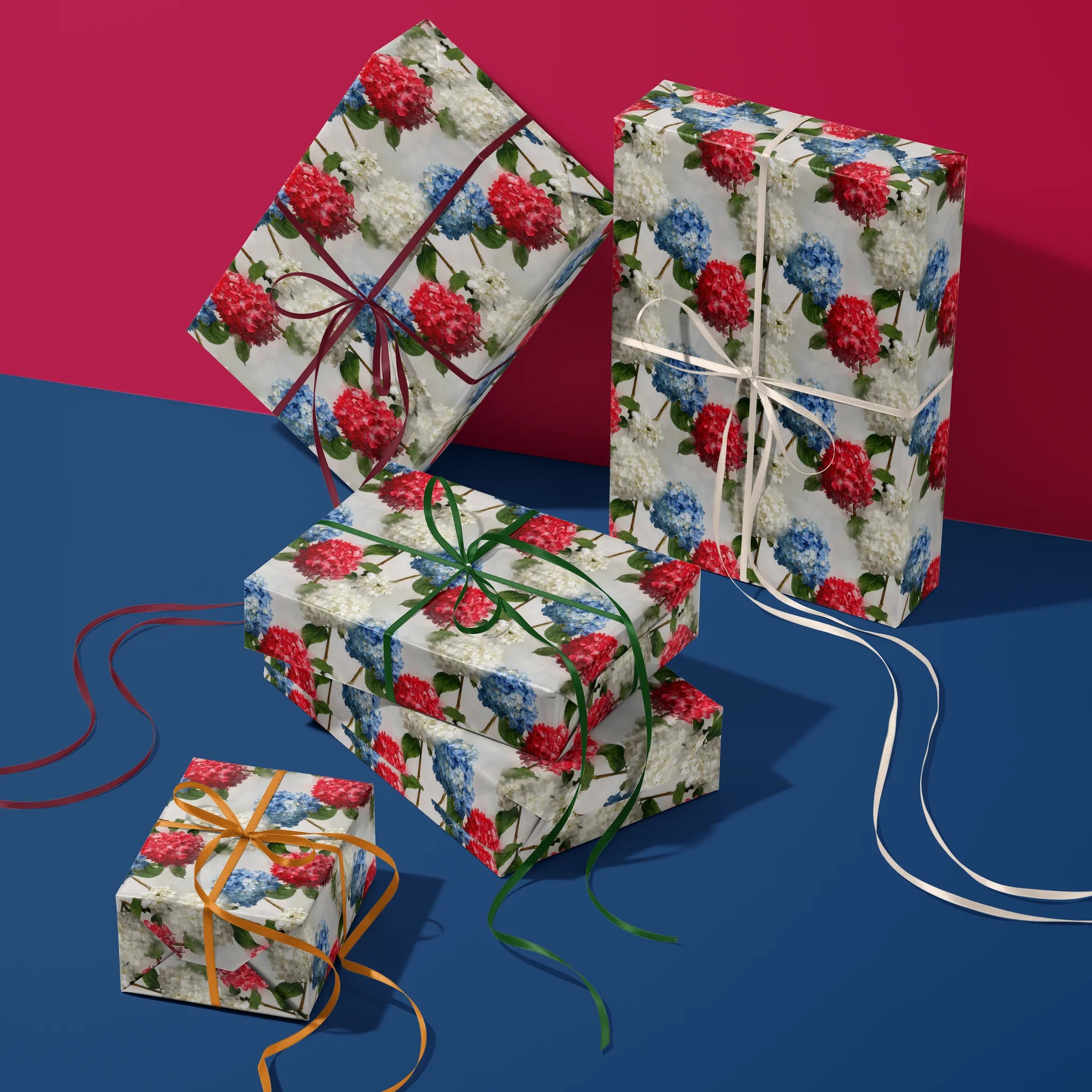 Hydrangea Harmony Clusters Gift Wrapping Paper