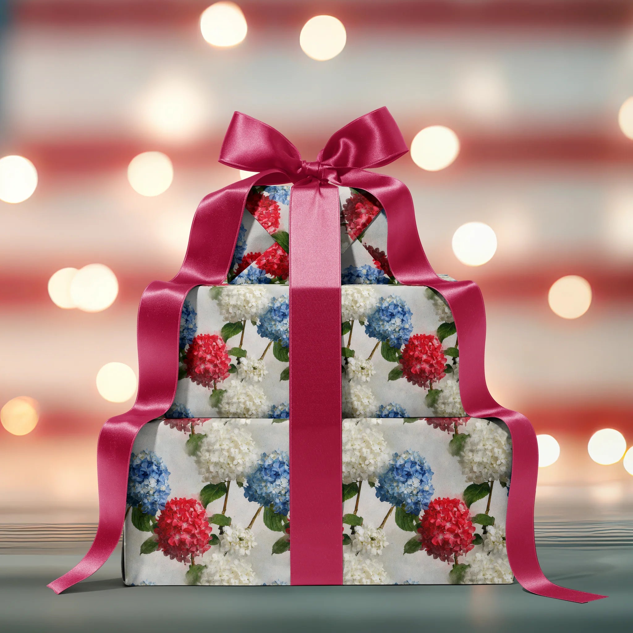Hydrangea Harmony Clusters Gift Wrapping Paper