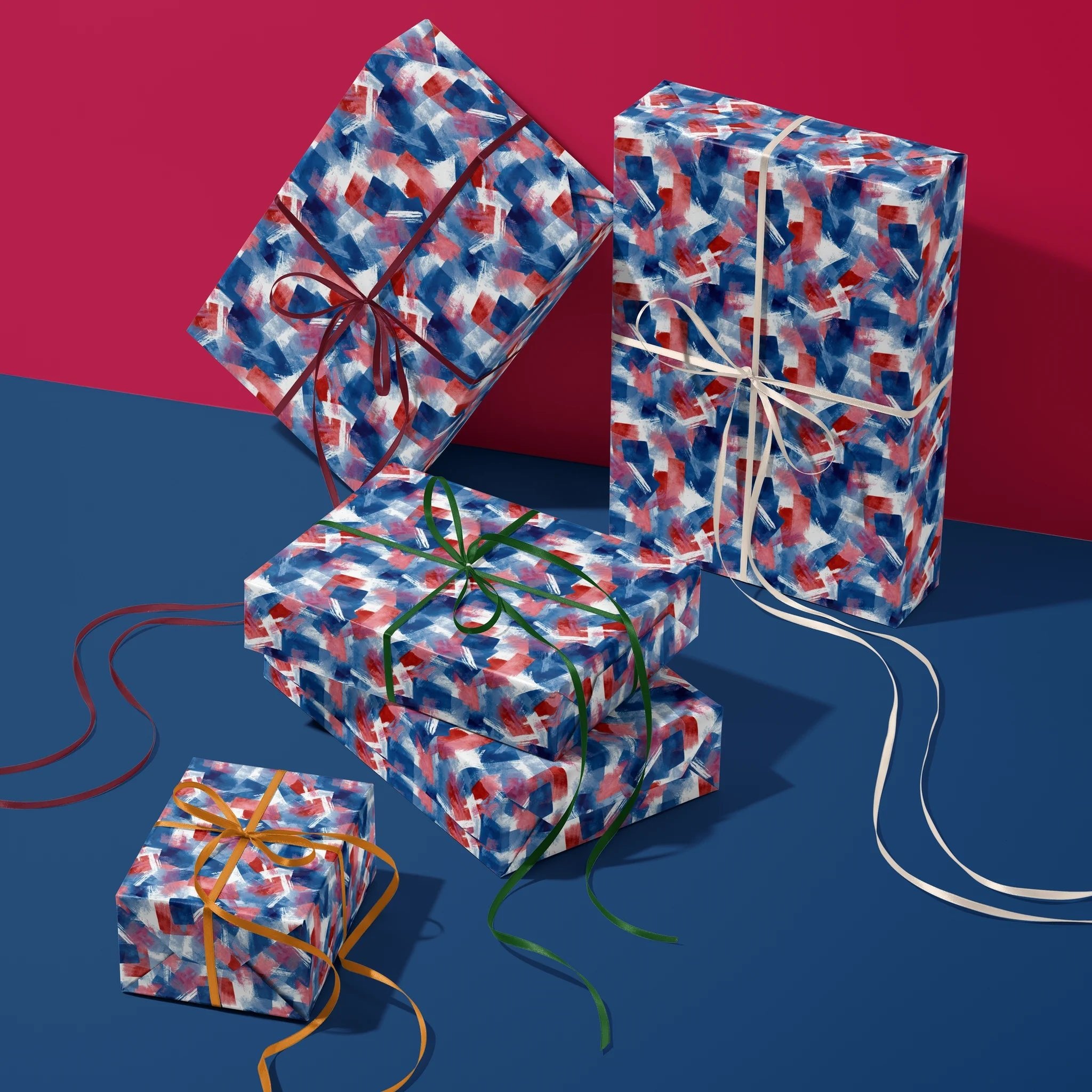 Brushed Beauty Strokes Gift Wrapping Paper