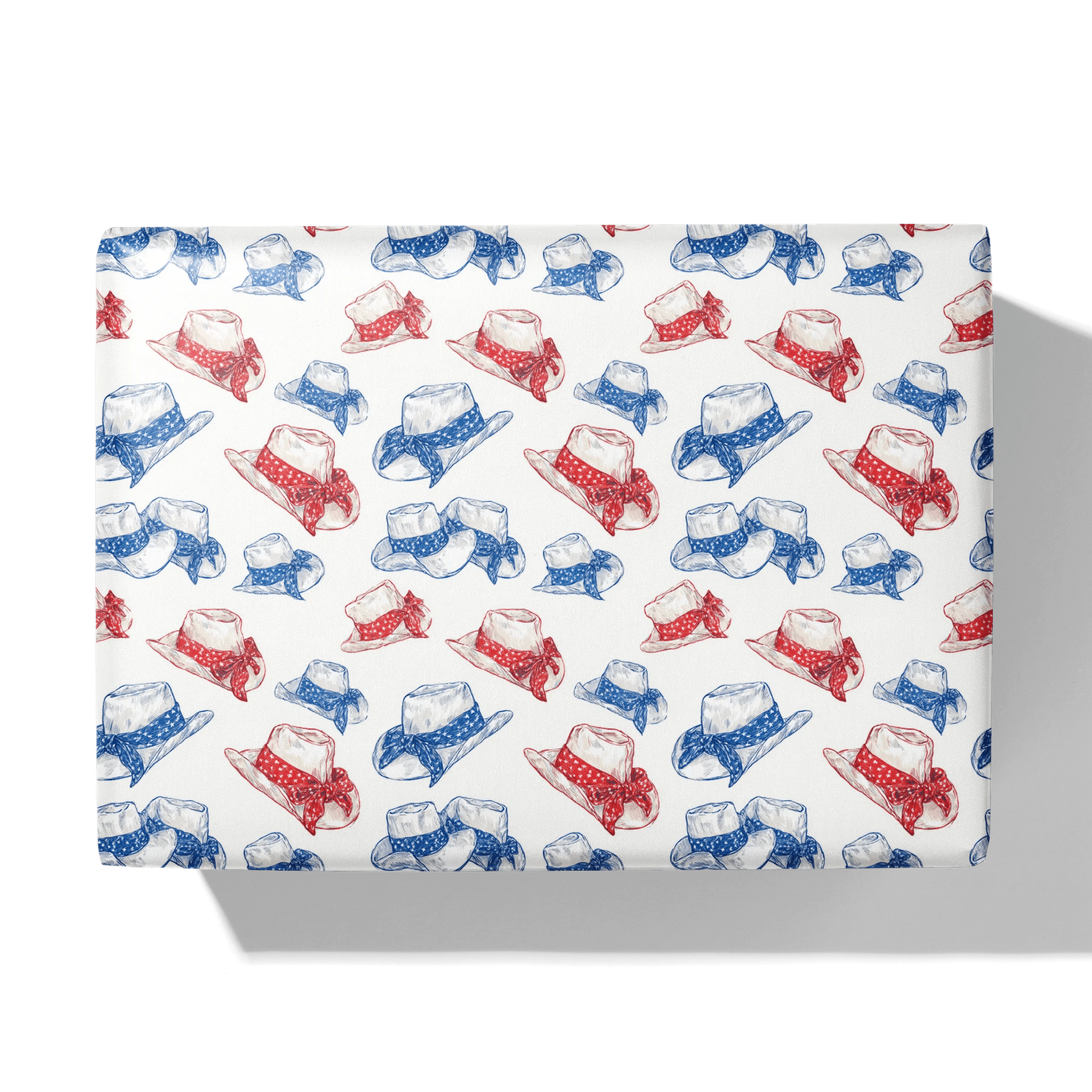 Sketched Stetson Style Gift Wrapping Paper