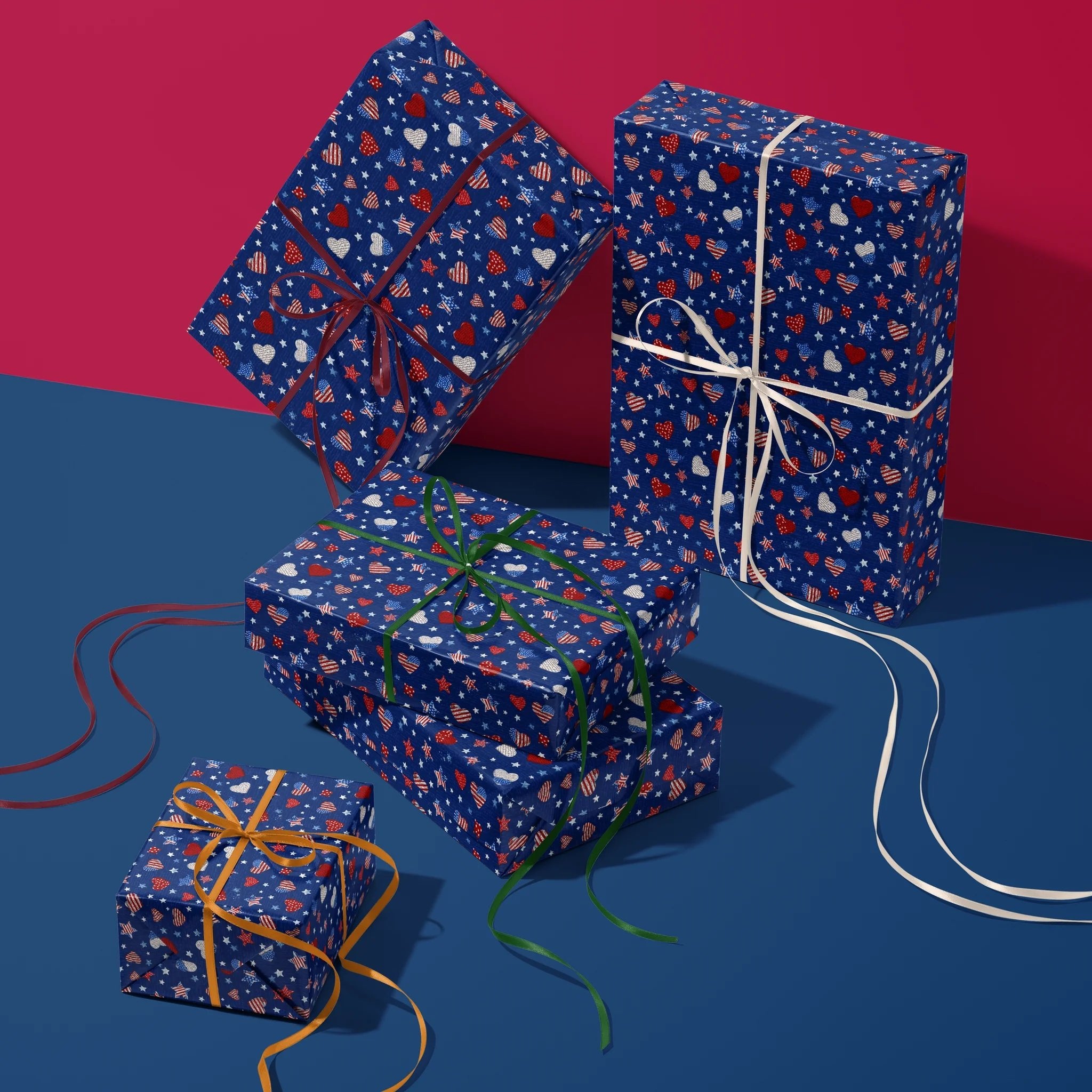 Heartfelt Heritage Romance Gift Wrapping Paper