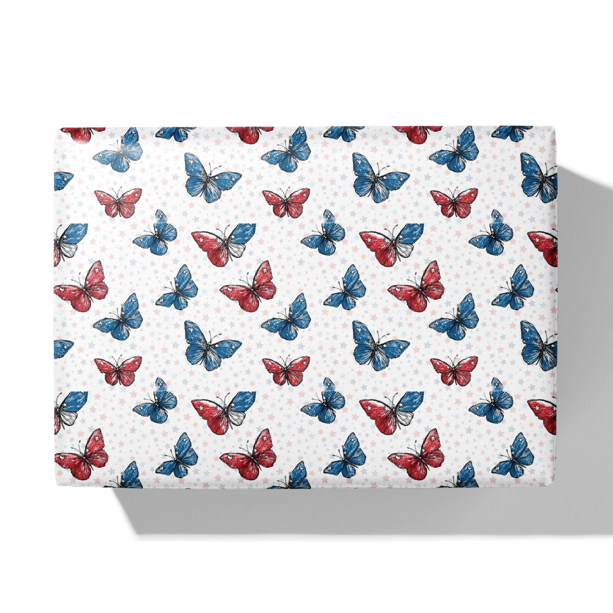 Sketched Soaring Butterflies Gift Wrapping Paper