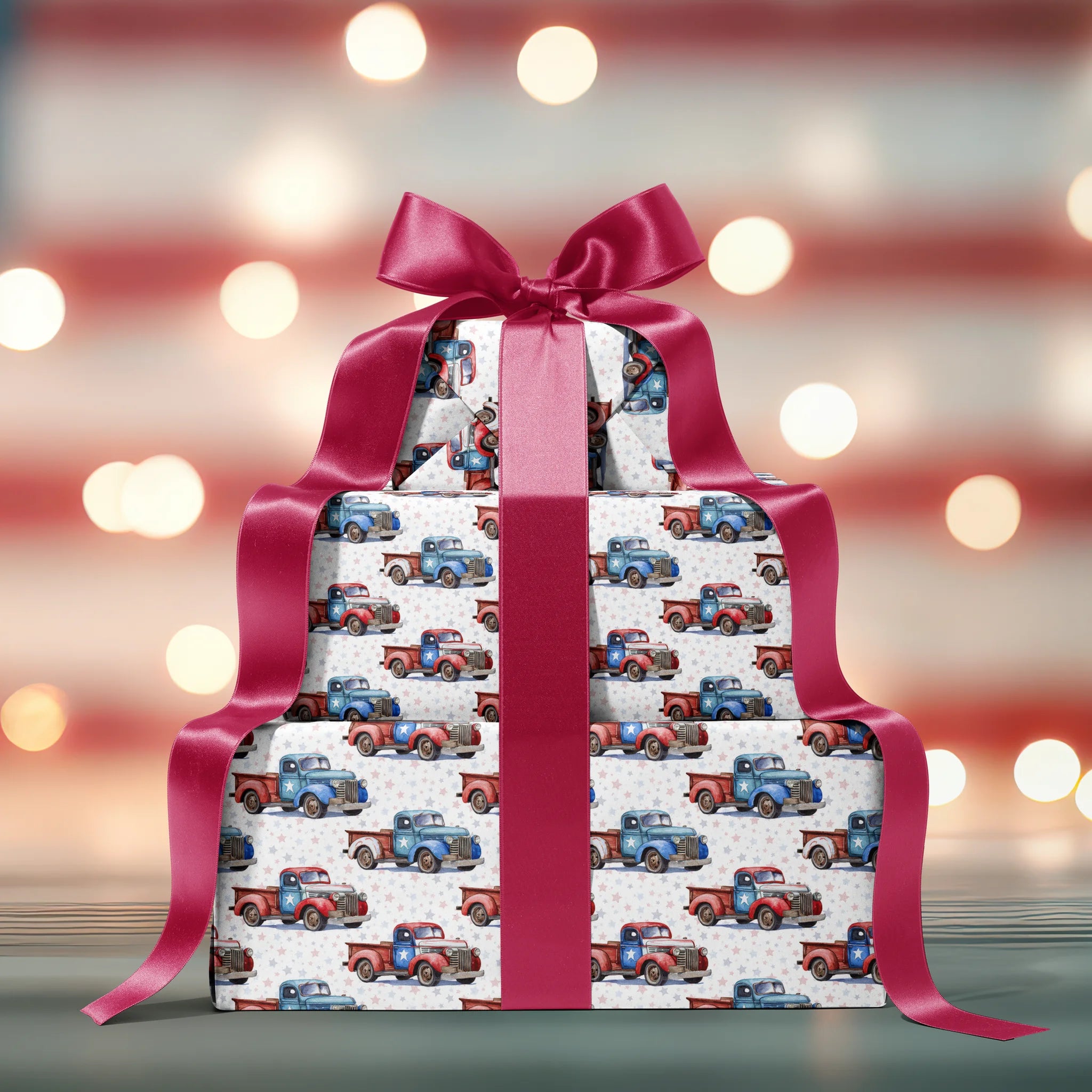 Vintage Voyage Trucks Gift Wrapping Paper