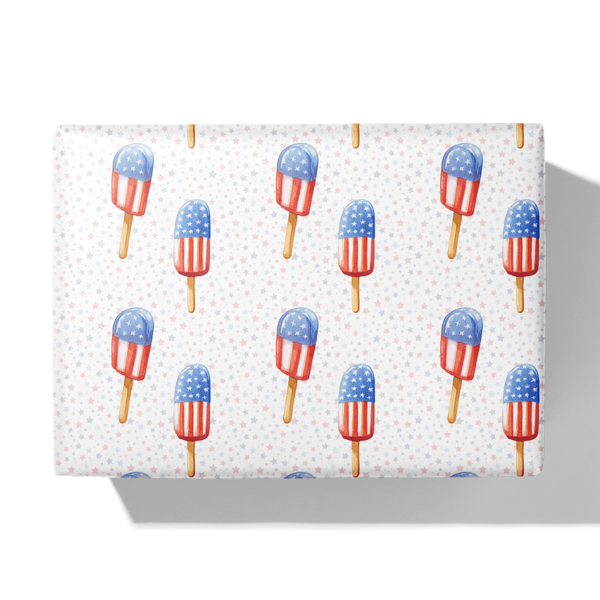 Cool Patriotic Popsicles Gift Wrapping Paper