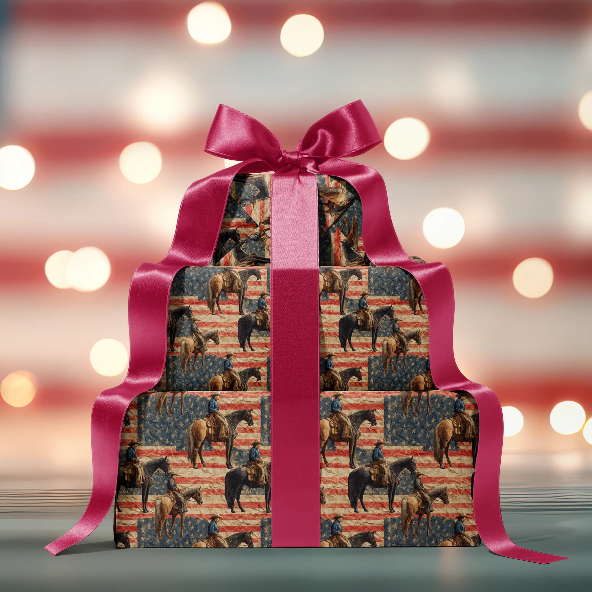 Rugged Riding Cowboys Gift Wrapping Paper