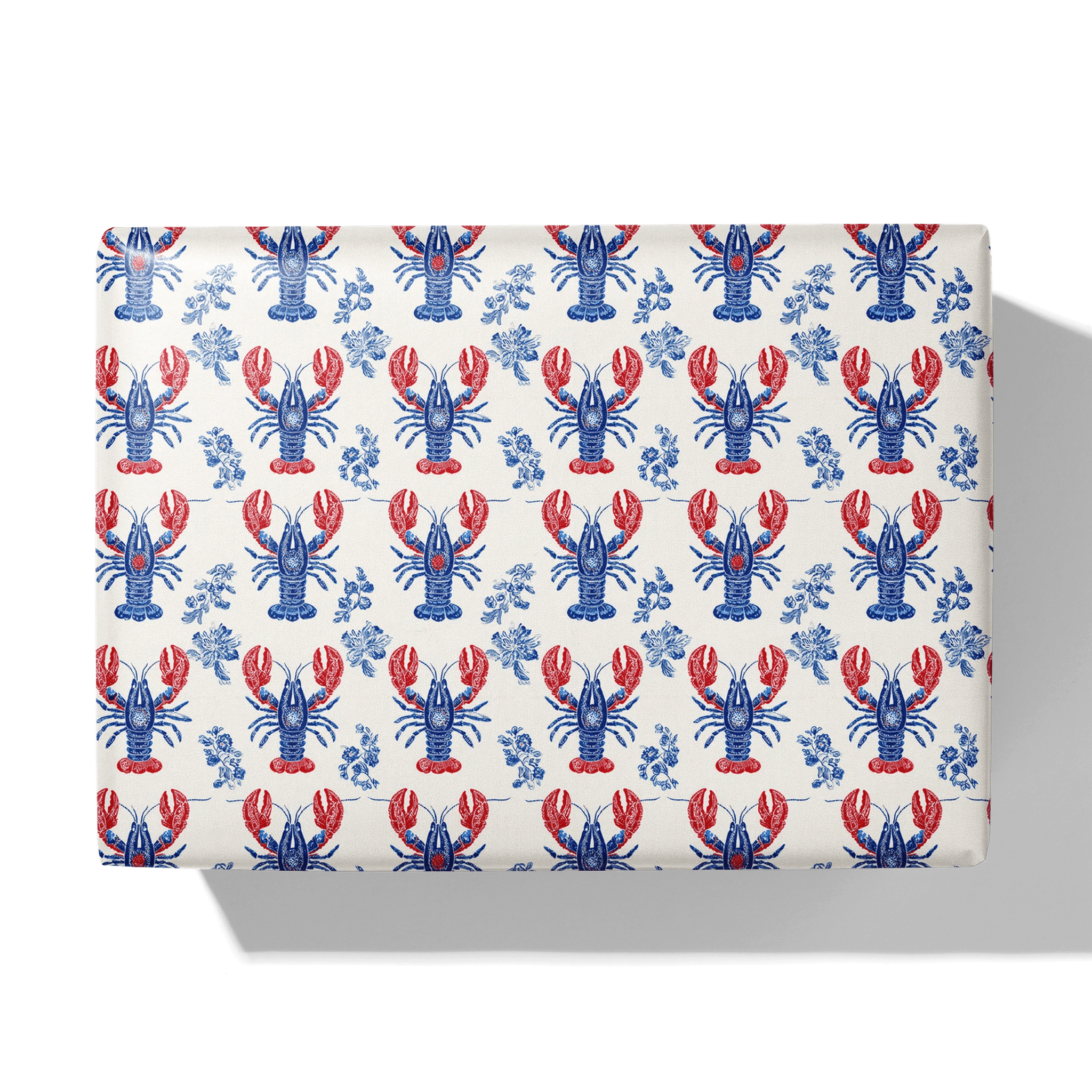 Coastal Patriotic Lobsters Gift Wrapping Paper