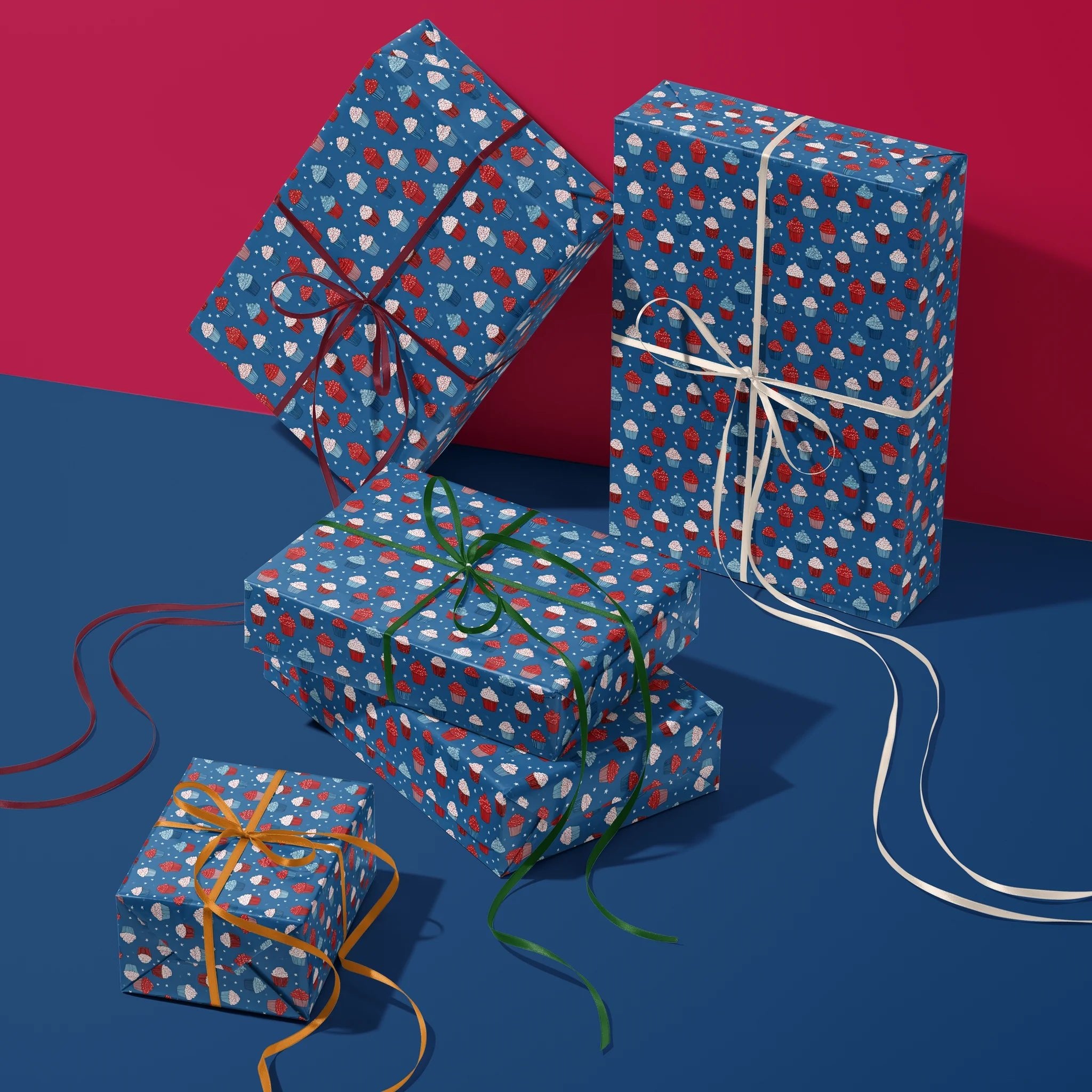 Sweet Freedom Cupcakes Gift Wrapping Paper