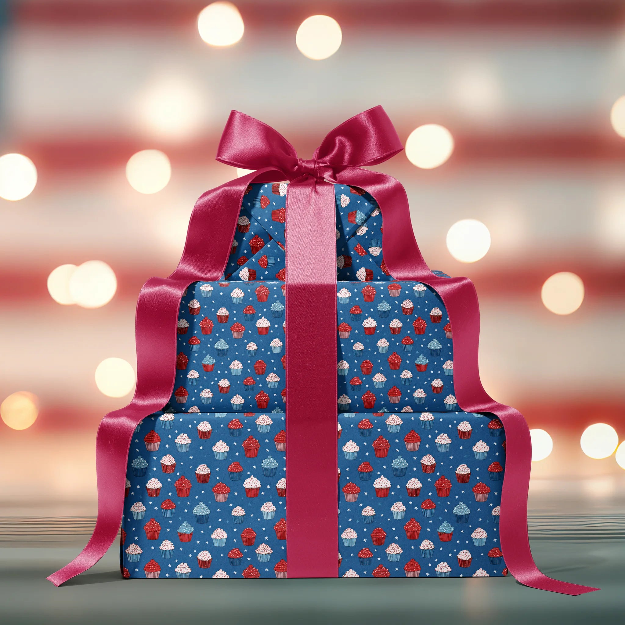 Sweet Freedom Cupcakes Gift Wrapping Paper